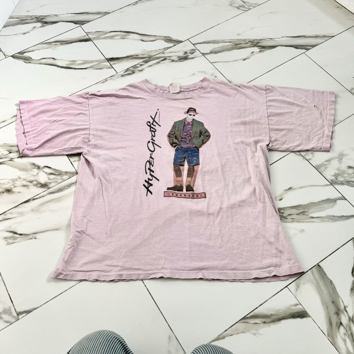 Vintage VINTAGE HYPER-GRAPHIX TEE! Size US XL / EU 56 / 4 - 2 Thumbnail