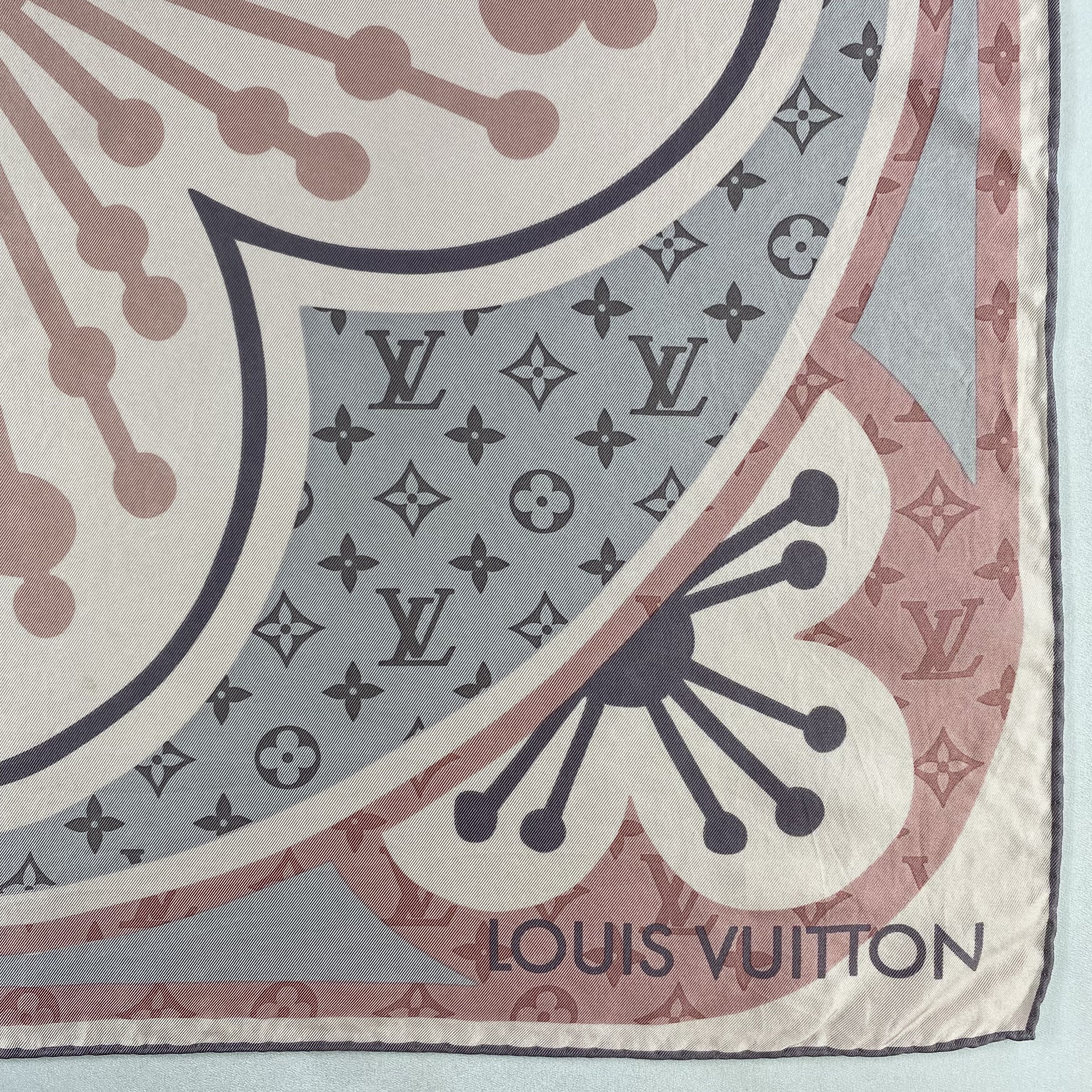 Louis Vuitton Vintage Louis Vuitton Silk Scarf Size ONE SIZE - 3 Thumbnail