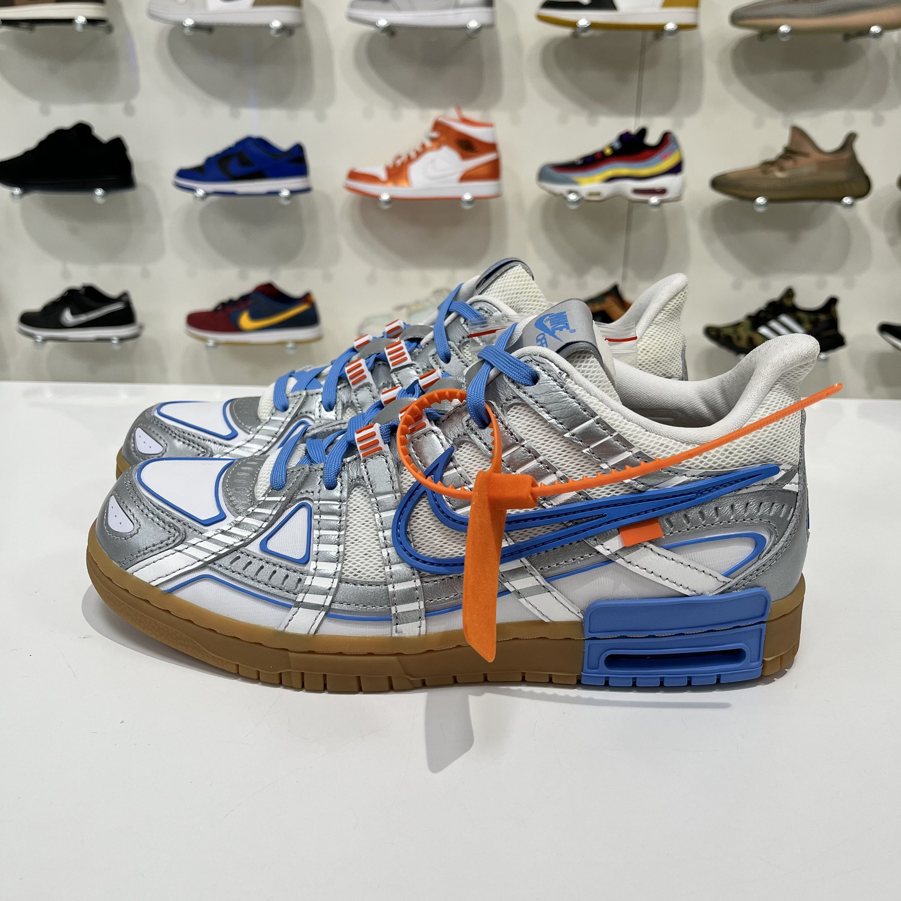 Nike × Off-White NIKE DUNK RUBBER LOW X OFF-WHITE UNIVERSITY BLUE Size US 9.5 / EU 42-43 - 3 Thumbnail