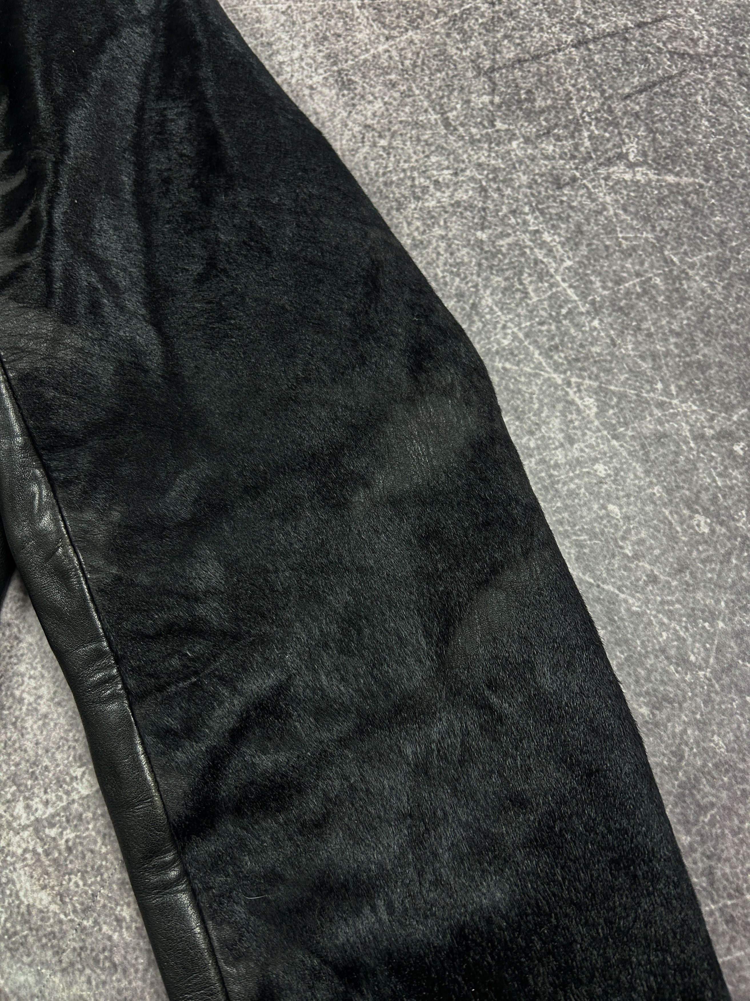 Hysteric Glamour VTG RICK OWENS STYLE REAL LEATHER / FUR JACKET 90s Y2K Size US L / EU 52-54 / 3 - 12 Thumbnail
