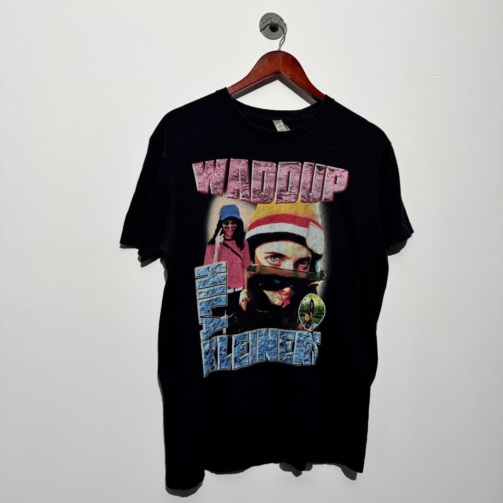 Vintage Vintage Unisex Black Cotton T-Shirt Size M Regular Fit Size US M / EU 48-50 / 2 - 3 Thumbnail