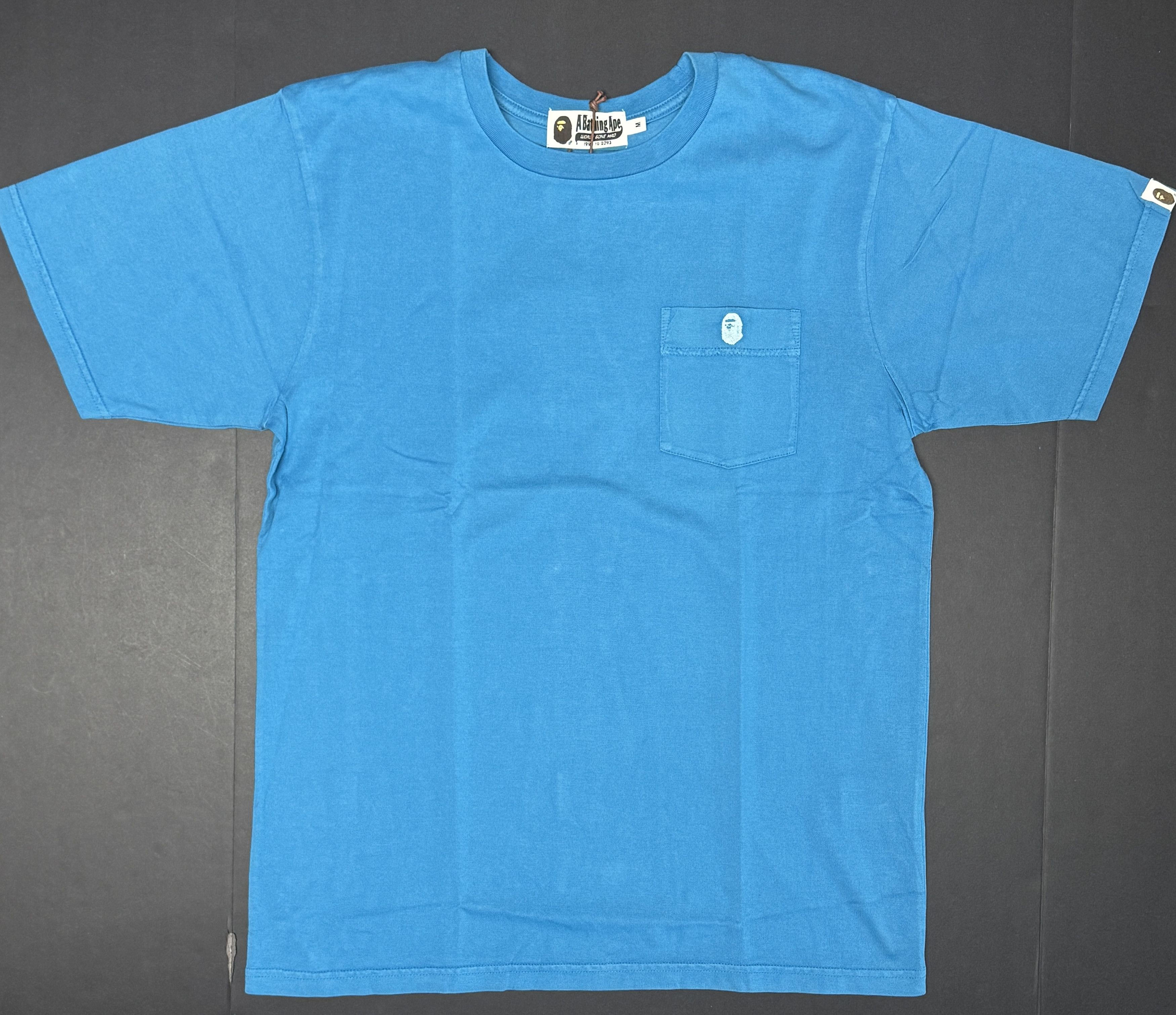 Bape Bape One Point Pocket Overdye Tee (SS20) (Sax) Size US M / EU 48-50 / 2 - 1 Thumbnail