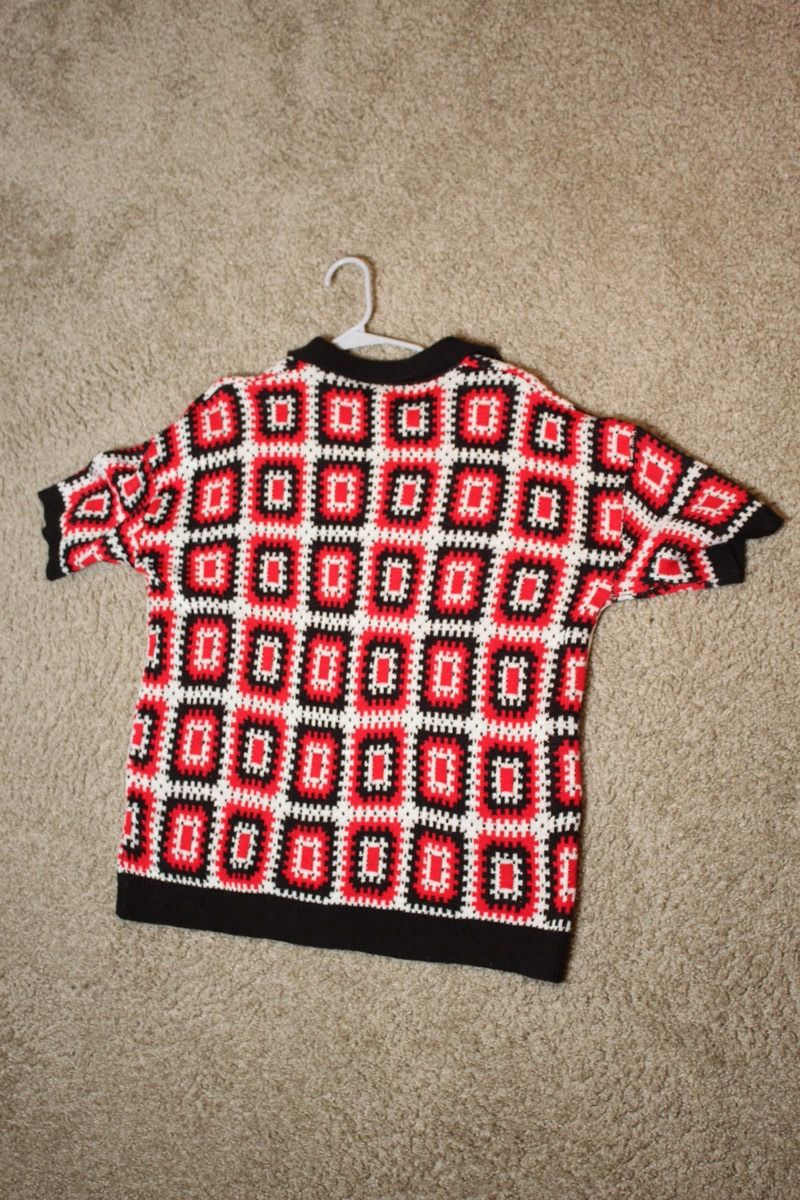 Boohoo Red crochet sweater Size US S / EU 44-46 / 1 - 2 Thumbnail