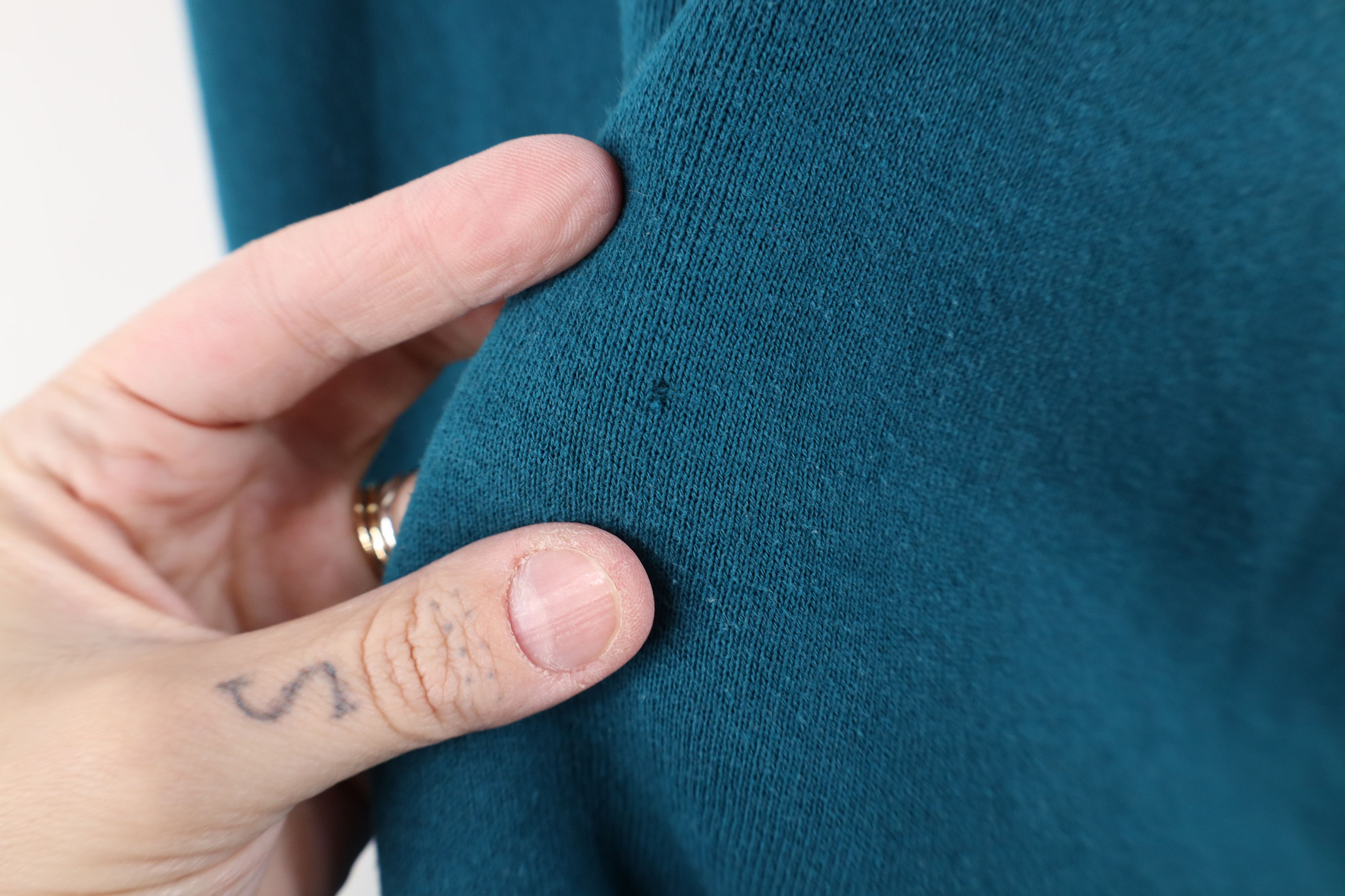 Vintage Vintage 90s Streetwear Heavy Crewneck Sweatshirt Teal USA Size XXL / US 16-18 / IT 52-54 - 5 Thumbnail