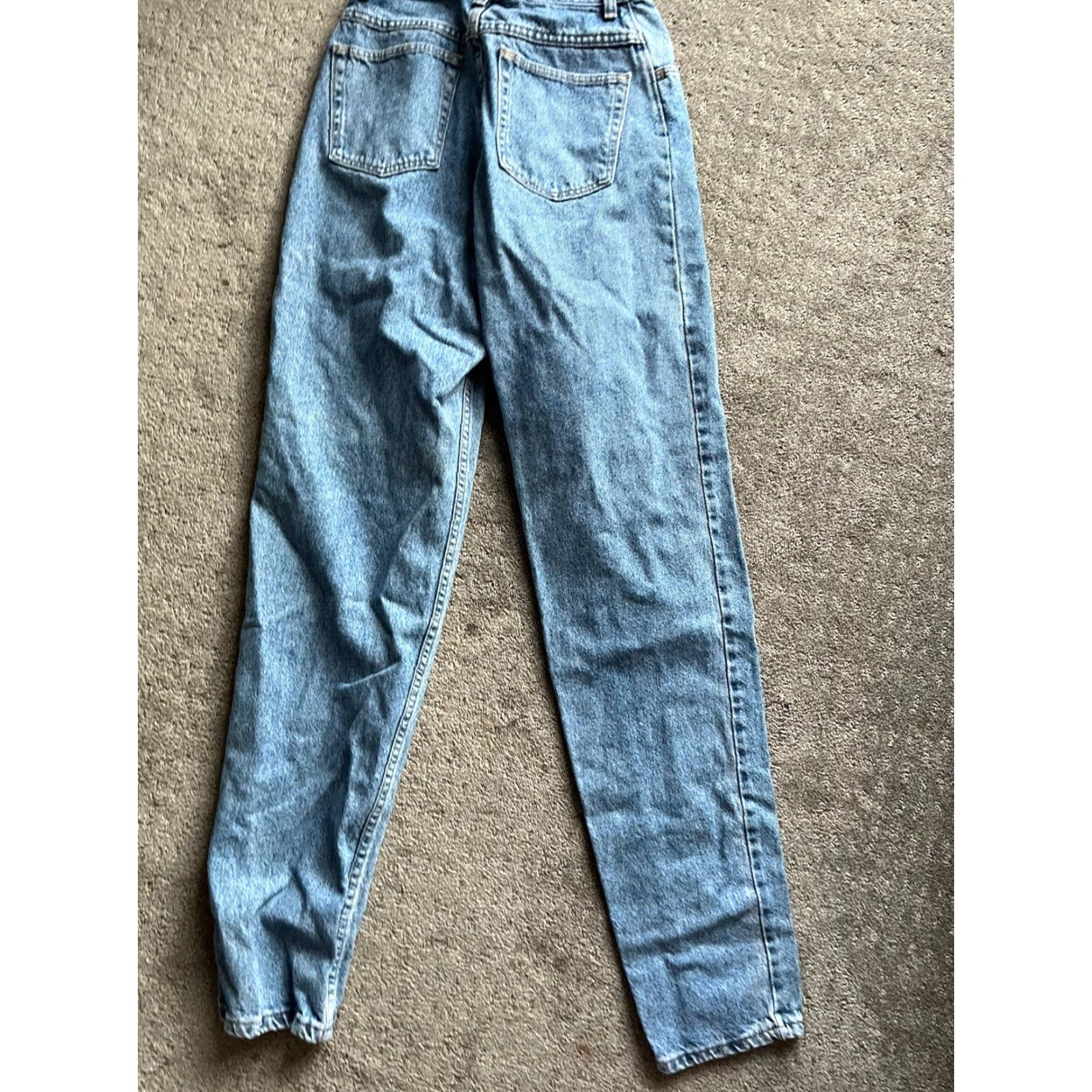 Wrangler VINTAGE Wrangler Jeans 10L USA MSR01 Denim High Rise Tapered Mom Blue Black 1990s Western Size 32" / US 10 / IT 46 - 3 Thumbnail