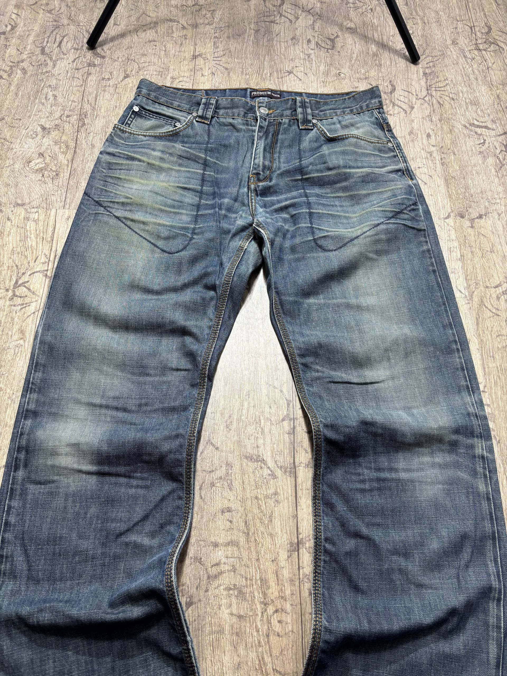 Hysteric Glamour Vintatge Flared Biker KMRII L.G.B. Vibe Stoned Jeans Size US 34 / EU 50 - 8 Thumbnail