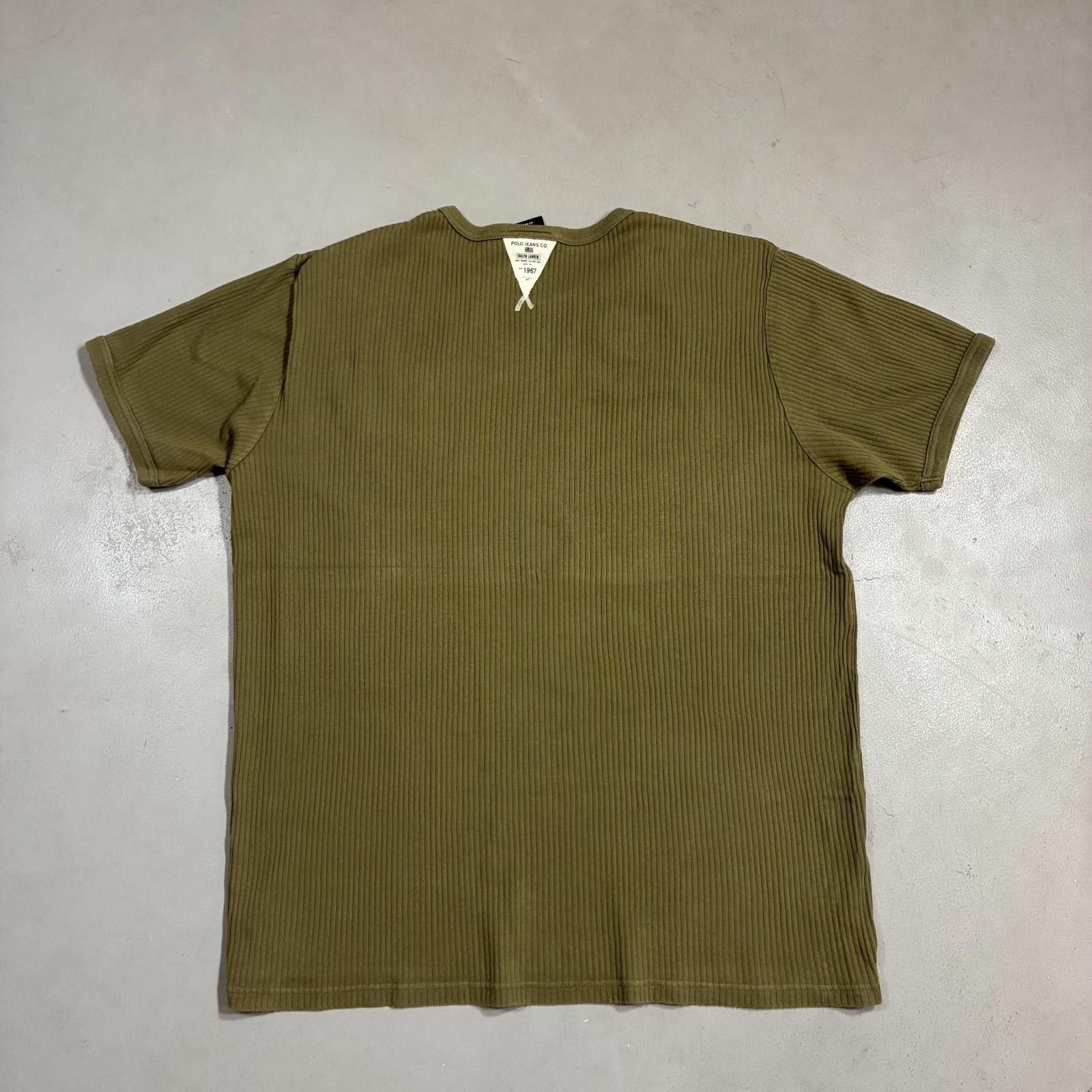 Polo Ralph Lauren Y2K PRL Ribbed Military Tee XL Size US XL / EU 56 / 4 - 4 Thumbnail