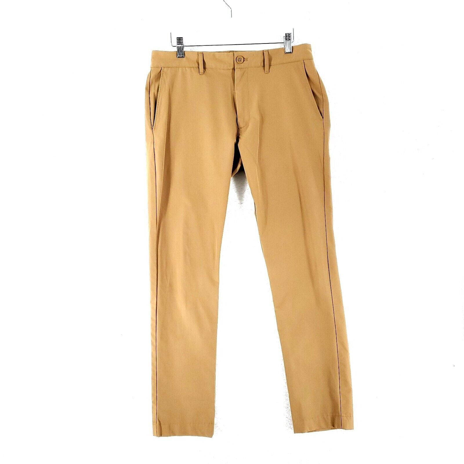 J.Crew J Crew Flex Lightweight Polyester Brown Flat Front Low Rise Size US 31 - 1 Thumbnail