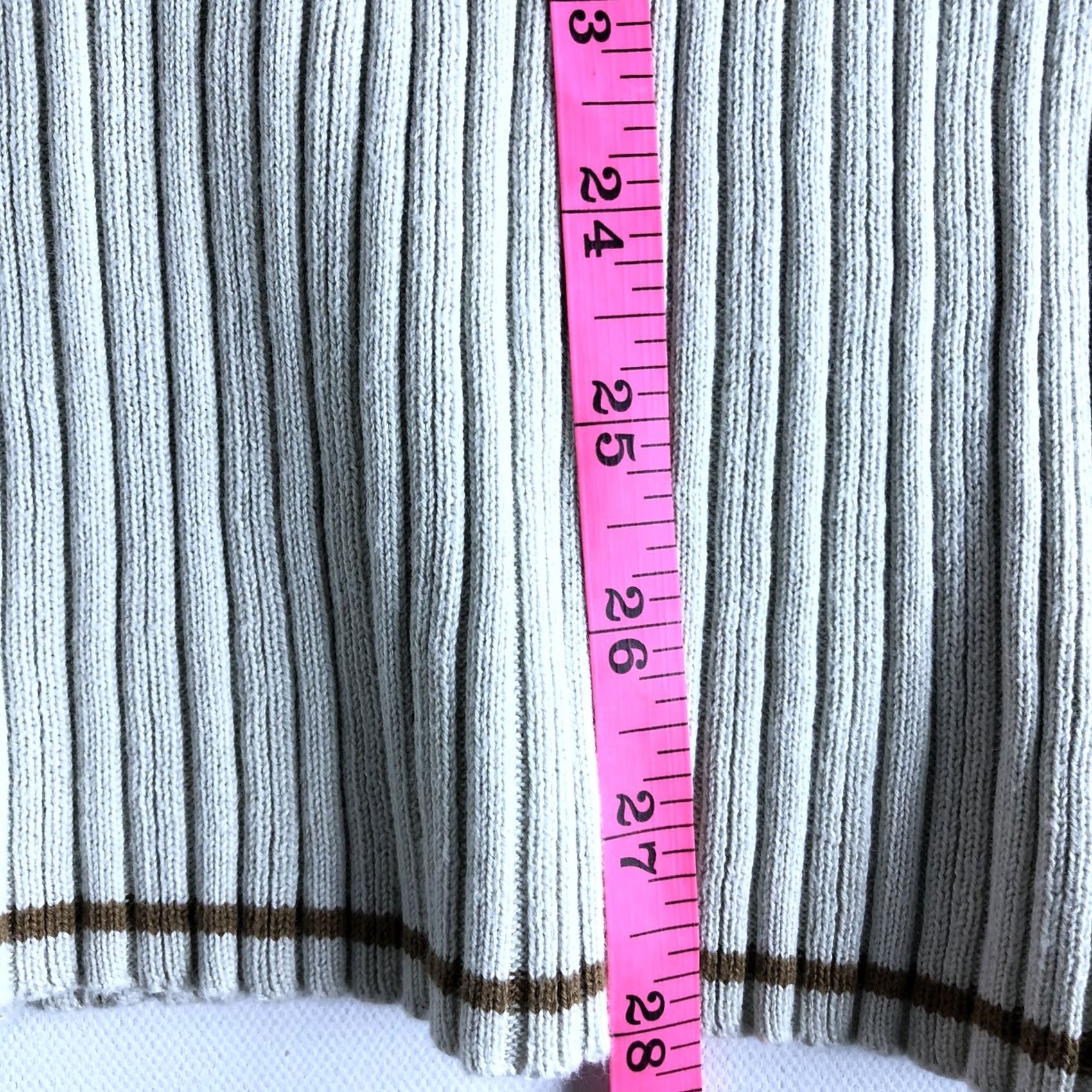 Express Express Rib Knit Sweater Shirt Women XL Beige Long Sleeve R87 Size XL / US 12-14 / IT 48-50 - 6 Thumbnail