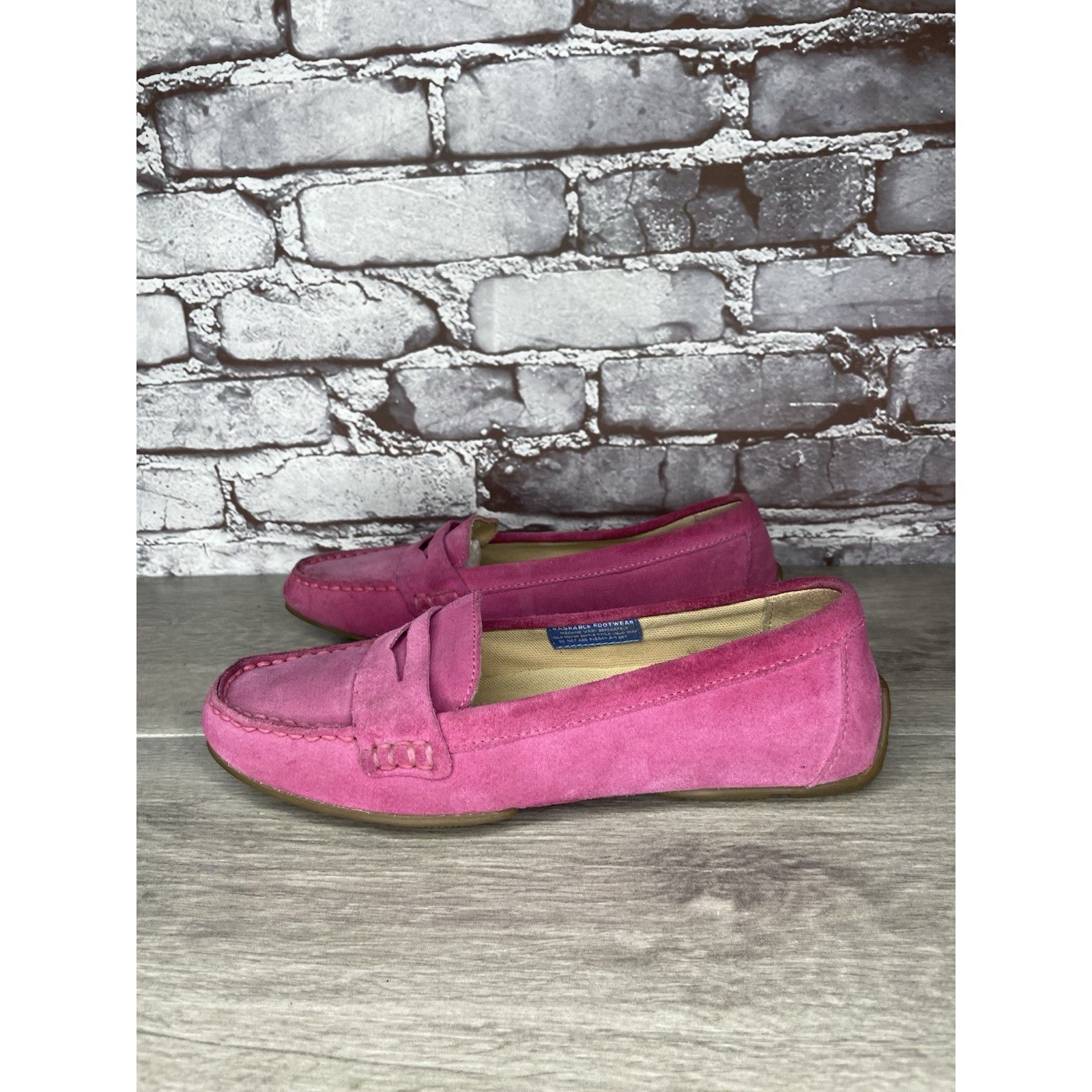 Rockport Rockport Fuchsia Pink Suede Leather Penny Loafer Driving Fla Size US 8 / IT 38 - 15 Thumbnail