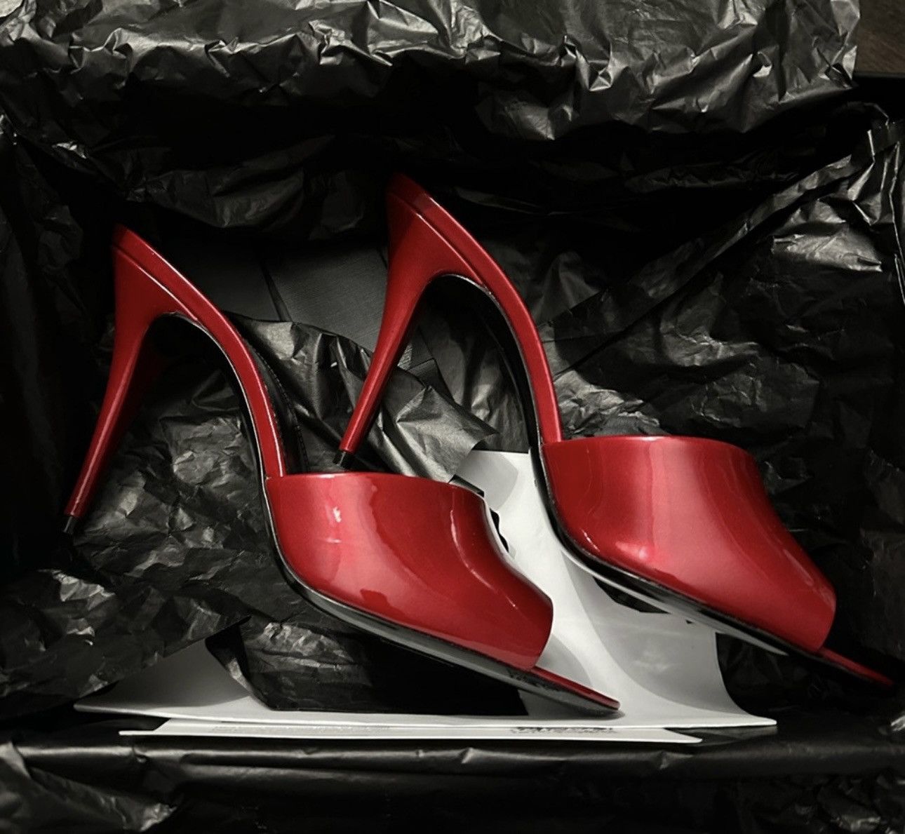 Yves Saint Laurent Saint Laurent Red Mules Size US 10 / IT 40 - 5 Thumbnail