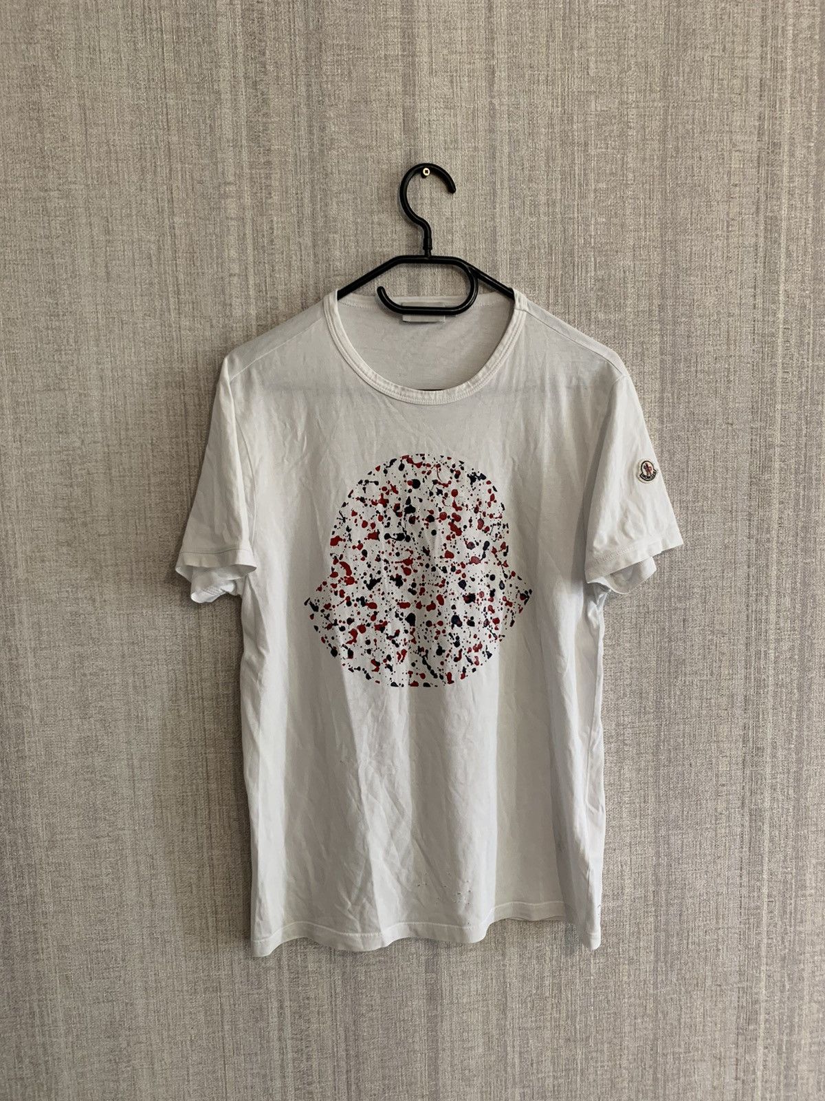 MONCLER big logo white t-shirt