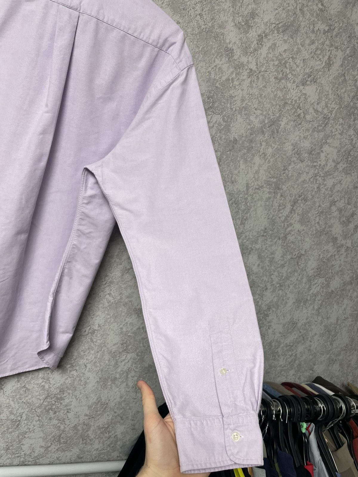Ralph Lauren Vintage Ralph Lauren Purple Long Sleeve Heavy Classic Shirt Size US XL / EU 56 / 4 - 18 Thumbnail