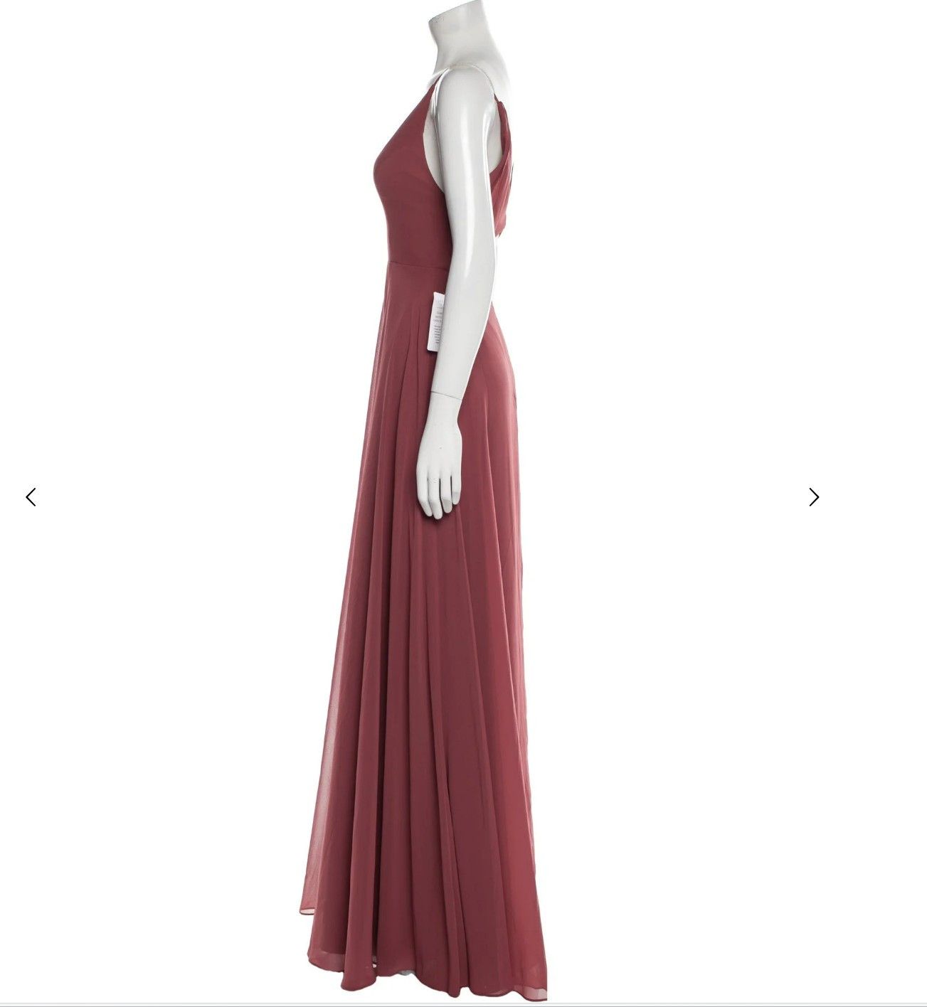 Other JENNY YOO Bridesmaid Dusty Rose Chiffon Gown Size XS / US 0-2 / IT 36-38 - 7 Thumbnail