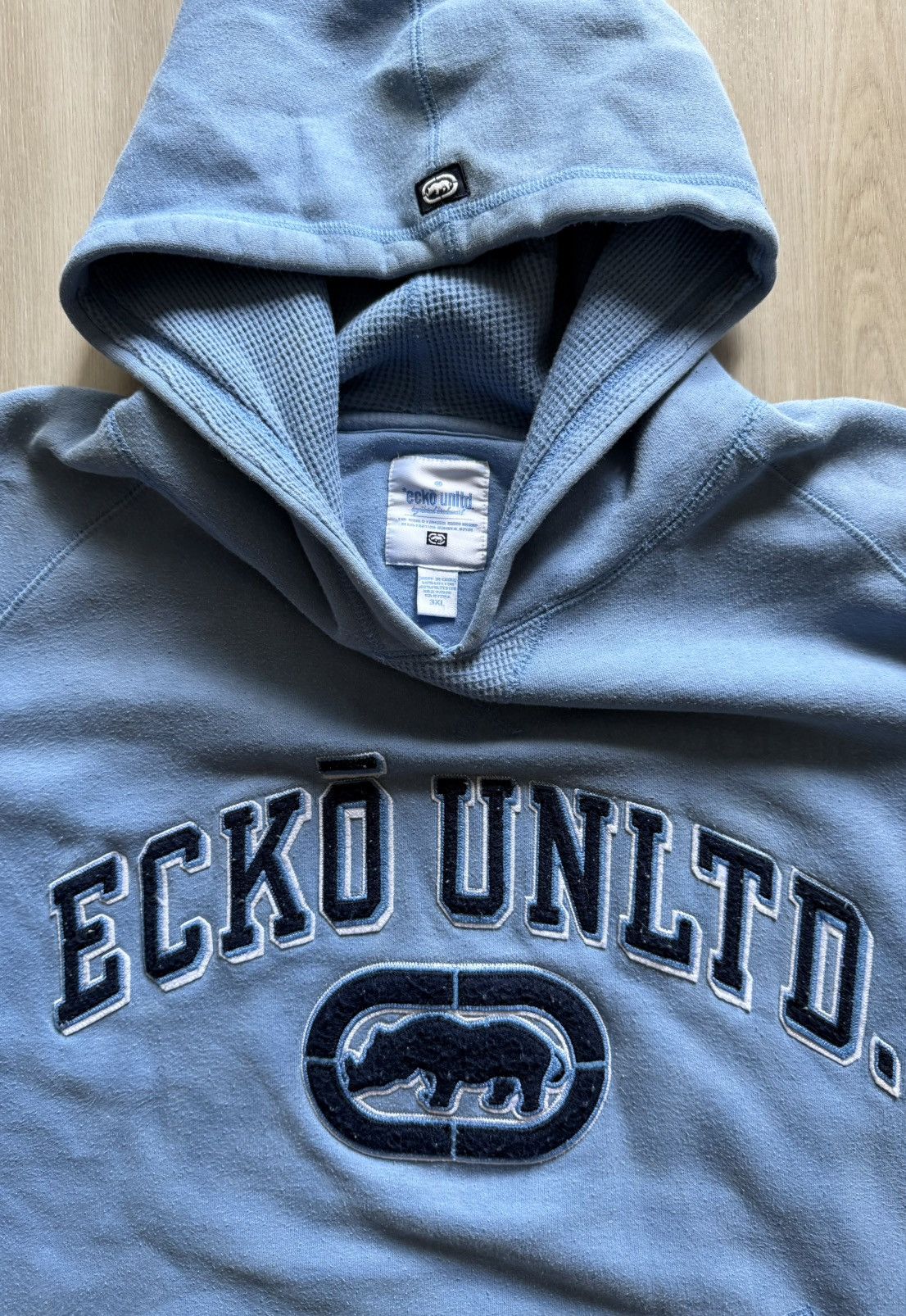 Ecko Unltd. Vintage Ecko Unltd Embroidered Logo Hoodie Sz 3XL *Distress Size US XXL / EU 58 / 5 - 5 Thumbnail