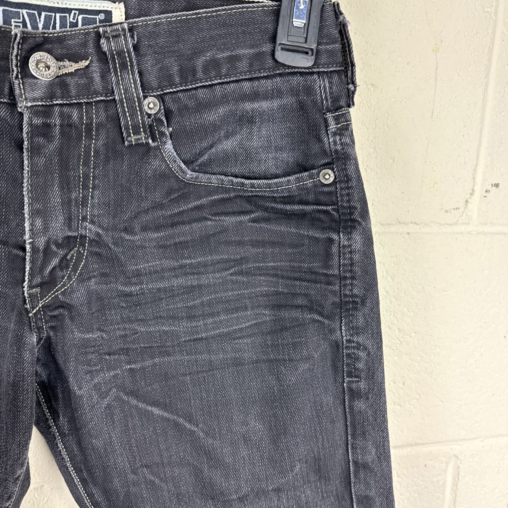 Levi's Levi's 511 Jeans 30x32 Black Mens Skinny Mid Rise 5-Pocket Denim Button Zipper Logo Casual Pants NSCoder? Size US 30 / EU 46 - 4 Thumbnail