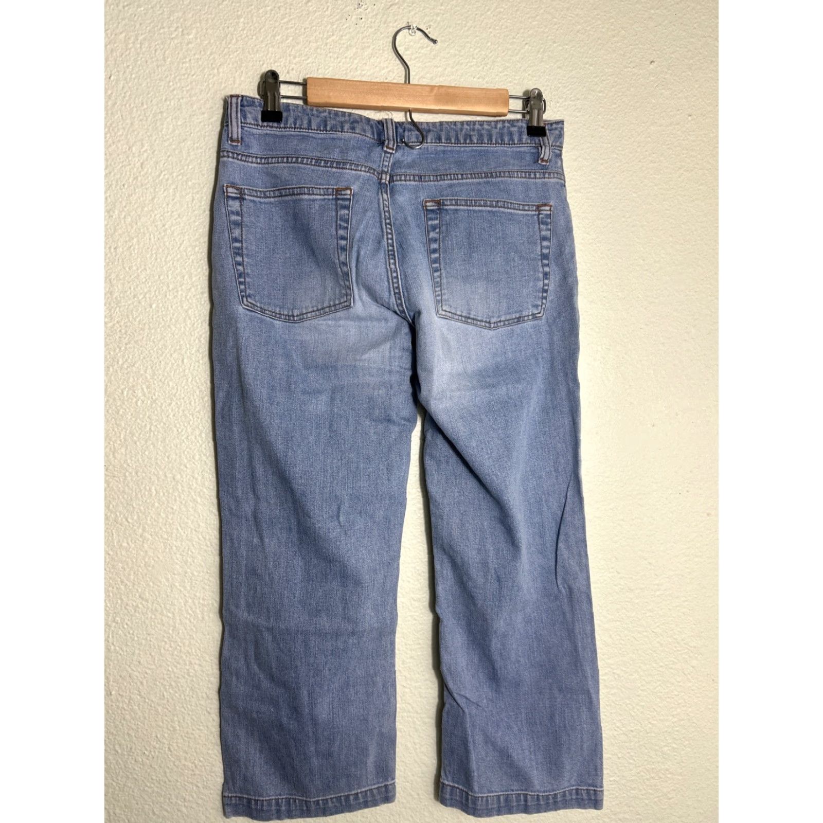 Gap Gap Jeans Womens 8 Light Wash Cropped Bootcut Stretch 30x23 Blue Size 24" / US 00 / IT 34 - 7 Thumbnail
