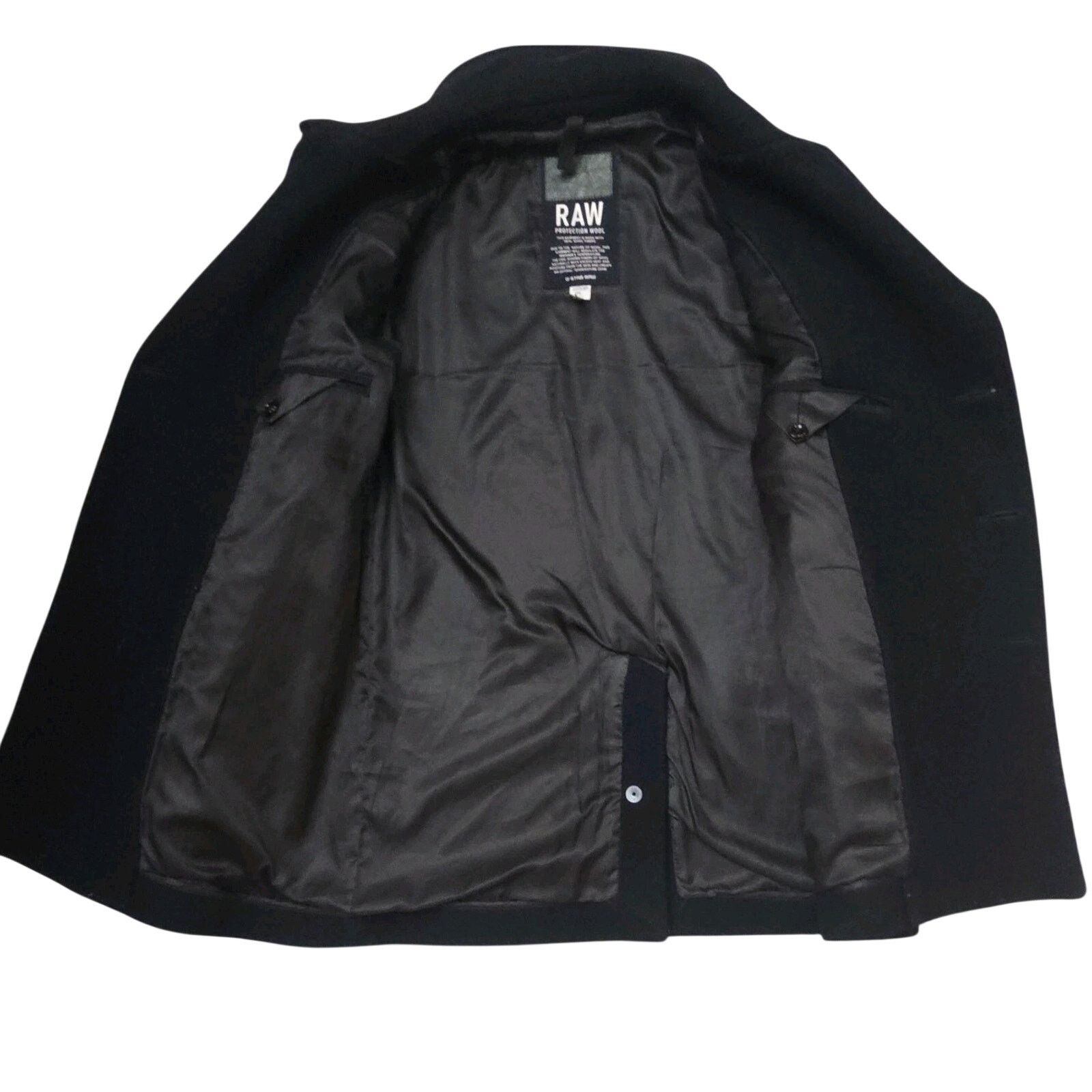 G-Star G Star Raw Men's Protection Wool Black Peacoat Jacket Size M Size US M / EU 48-50 / 2 - 5 Thumbnail