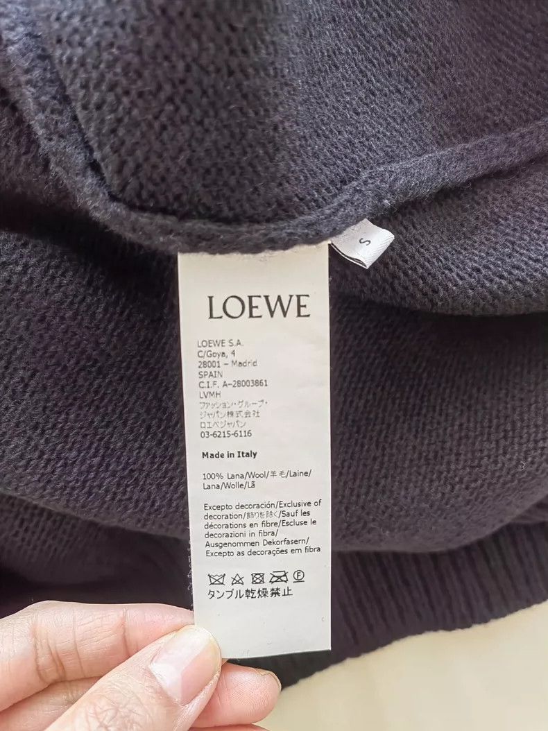Loewe LOEWE Ding Zhu logo knit wool sweater Size S / US 4 / IT 40 - 3 Thumbnail