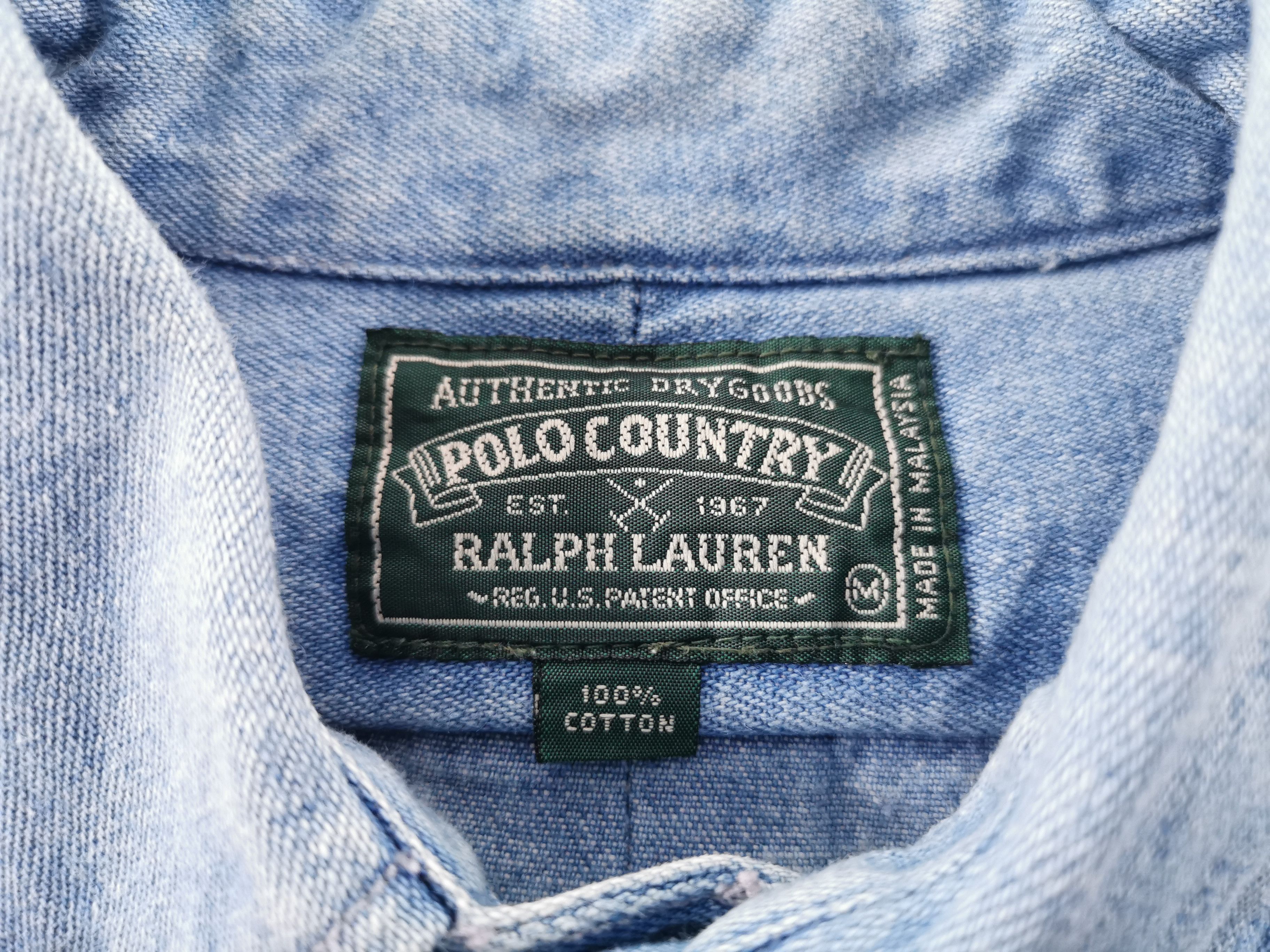 Polo Ralph Lauren Vintage 90s Polo Ralph Lauren Jeans Button Shirt Size M Size US M / EU 48-50 / 2 - 6 Thumbnail