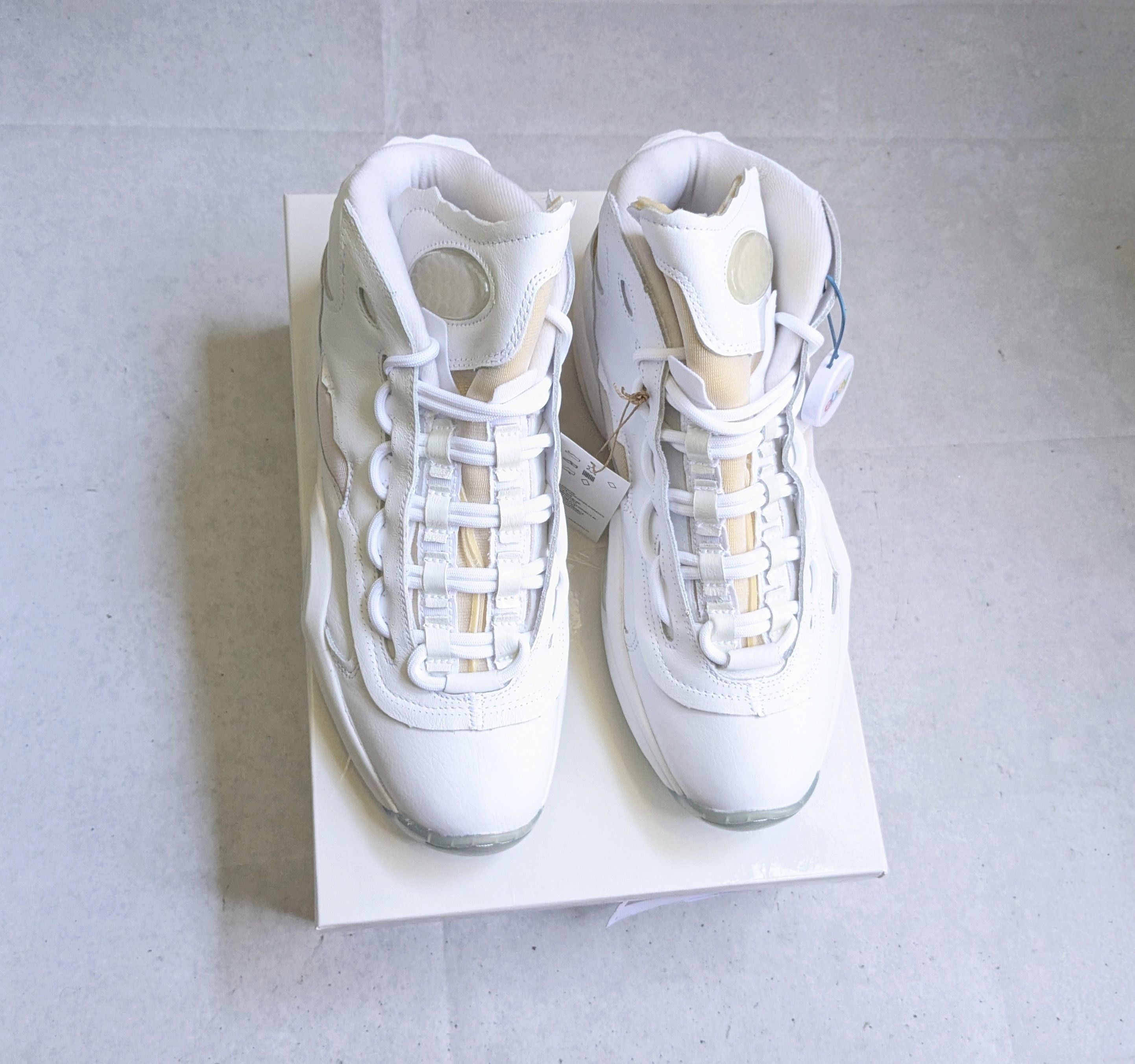 Maison Margiela Maison Margiela Reebok Question White 11 Hi Leather Size US 11 / EU 44 - 2 Thumbnail
