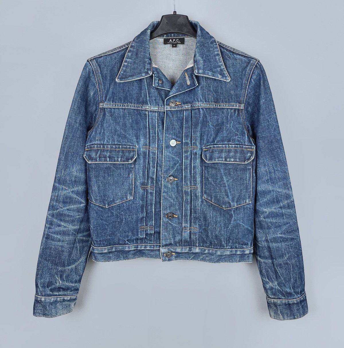 ジャケット A.P.C. Women Outer COGZV F02905 BLUE A.P.C. A.P.C. Women Denim Jackets COHFC F02905 IAL BLUE