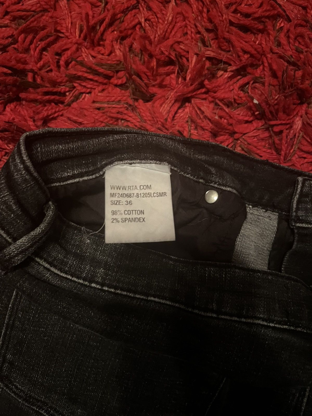 Rta Rta Bryant Skinny Jeans Size 34 Charcoal Gray Size US 34 / EU 50 - 5 Thumbnail