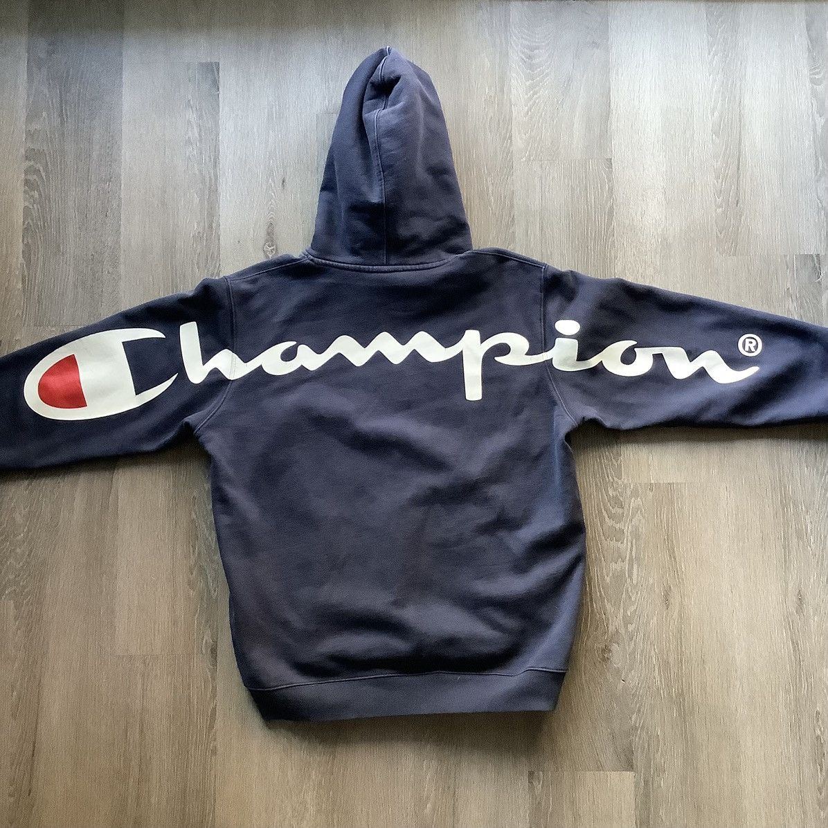 Champion Supreme Large 2018 supreme champion hoodie Grailed