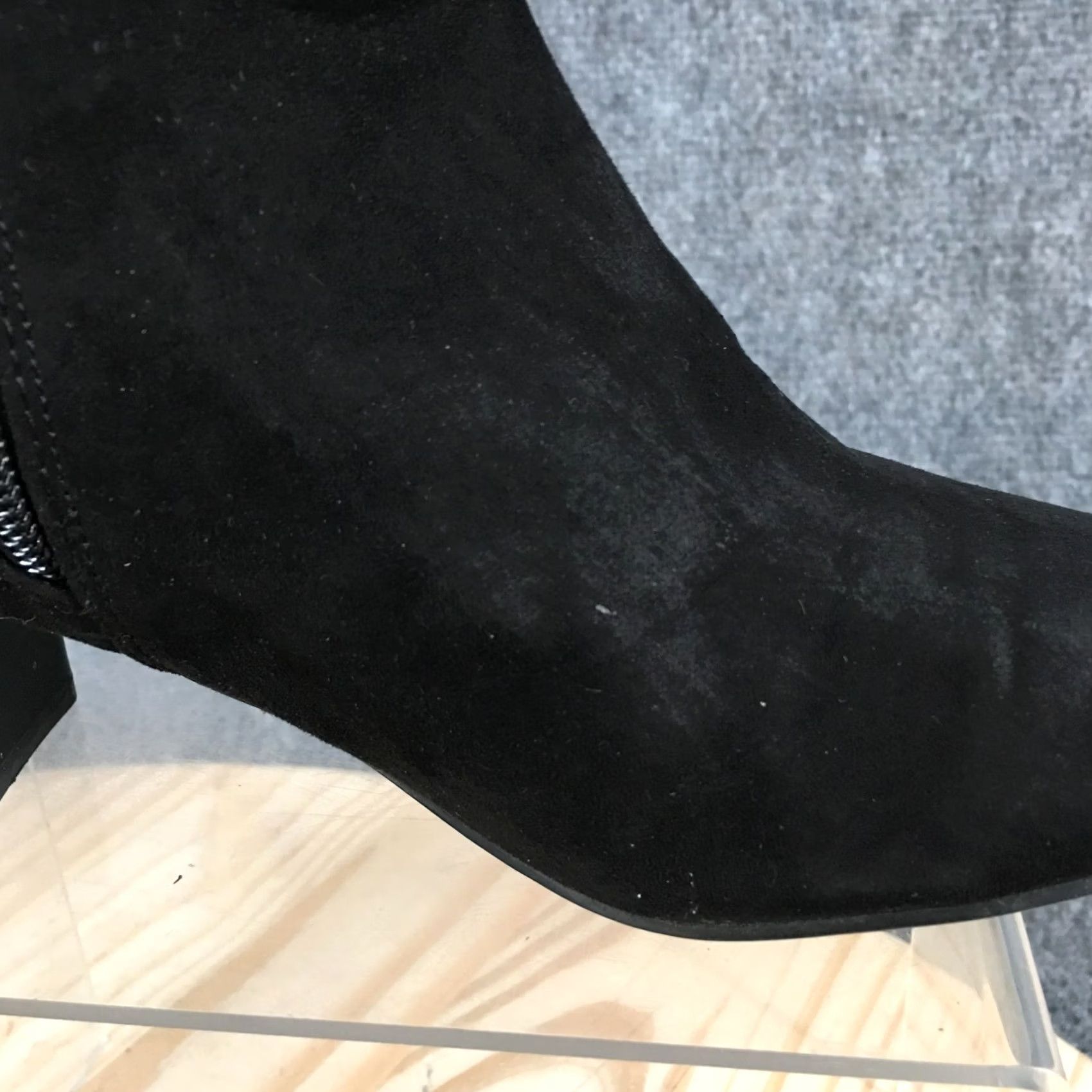 Vintage Kelly & Katie Boots Womens 6.5 M Alburitel Heeled Side Zip Ankle Bootie Black Boots Size US 7 / IT 37 - 5 Thumbnail