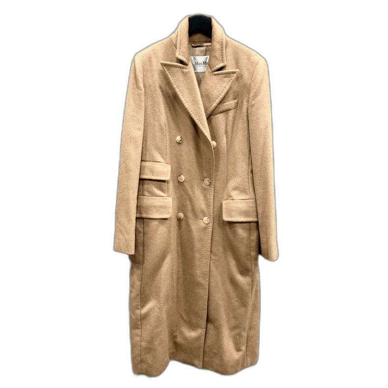Maxmara Camel Wool Overcoat Classic Design