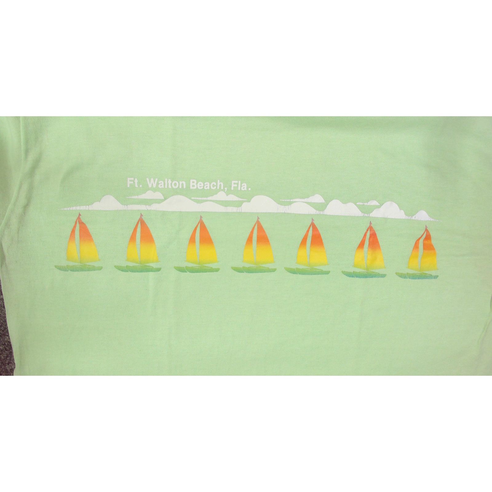 Velva Sheen Vintage 1970s Velva Sheen Florida Sailboat Tee Size US L / EU 52-54 / 3 - 8 Thumbnail