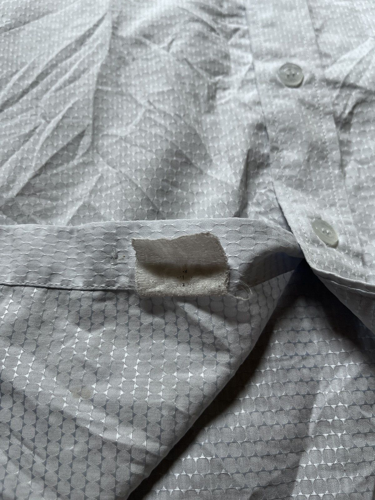 Balenciaga VINTAGE BALENCIAGA DIAMOND BUTTON SHIRT Size US L / EU 52-54 / 3 - 7 Thumbnail