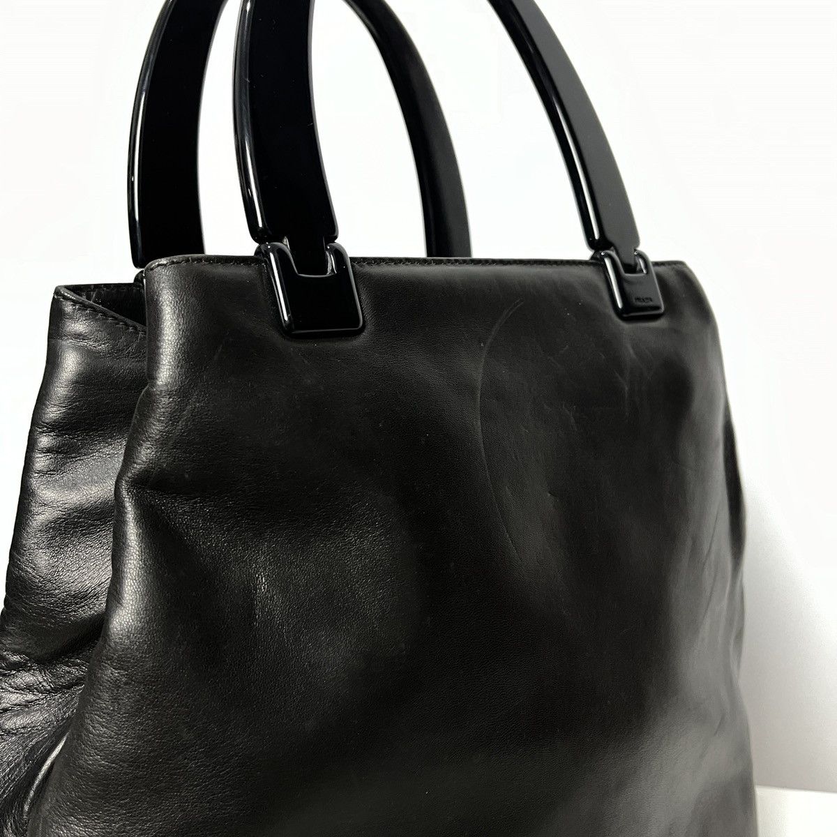 Prada Vintage Prada Nappa Leather Hand-Bag Size ONE SIZE - 14 Thumbnail