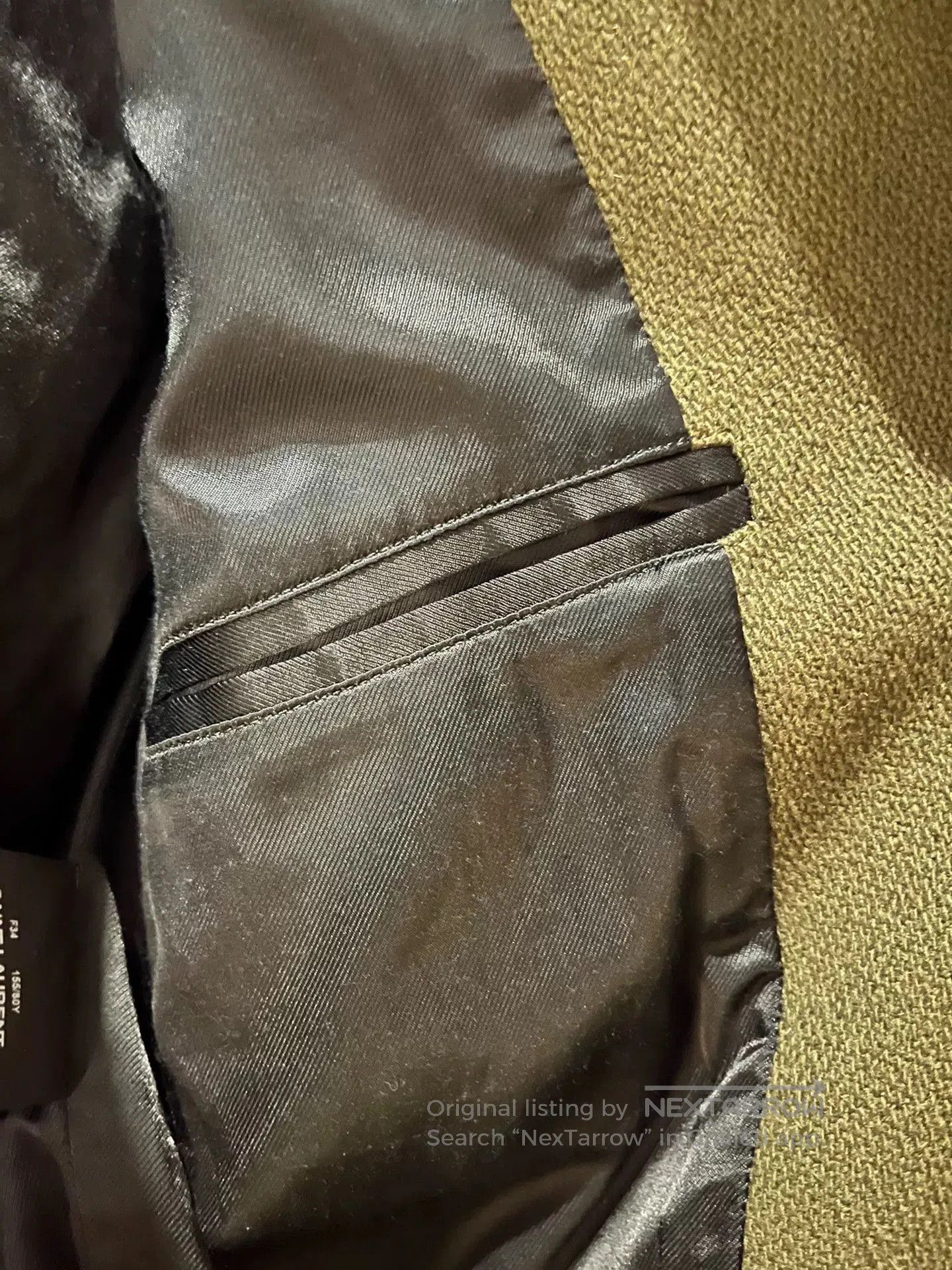 Saint Laurent Paris Saint Laurent Olive Varsity Jacket. Size XXS / US 00 / IT 34 - 4 Thumbnail