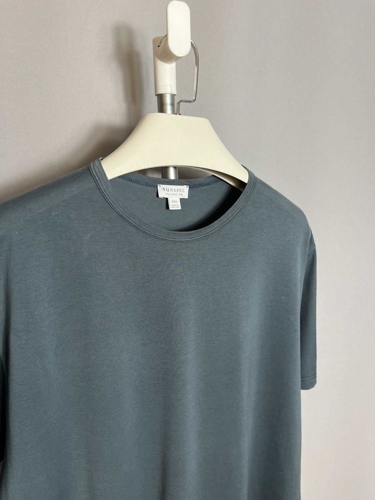 Sunspel Sunspel cotton t-shirt short sleeve blue casual classic Size US XXL / EU 58 / 5 - 2 Thumbnail