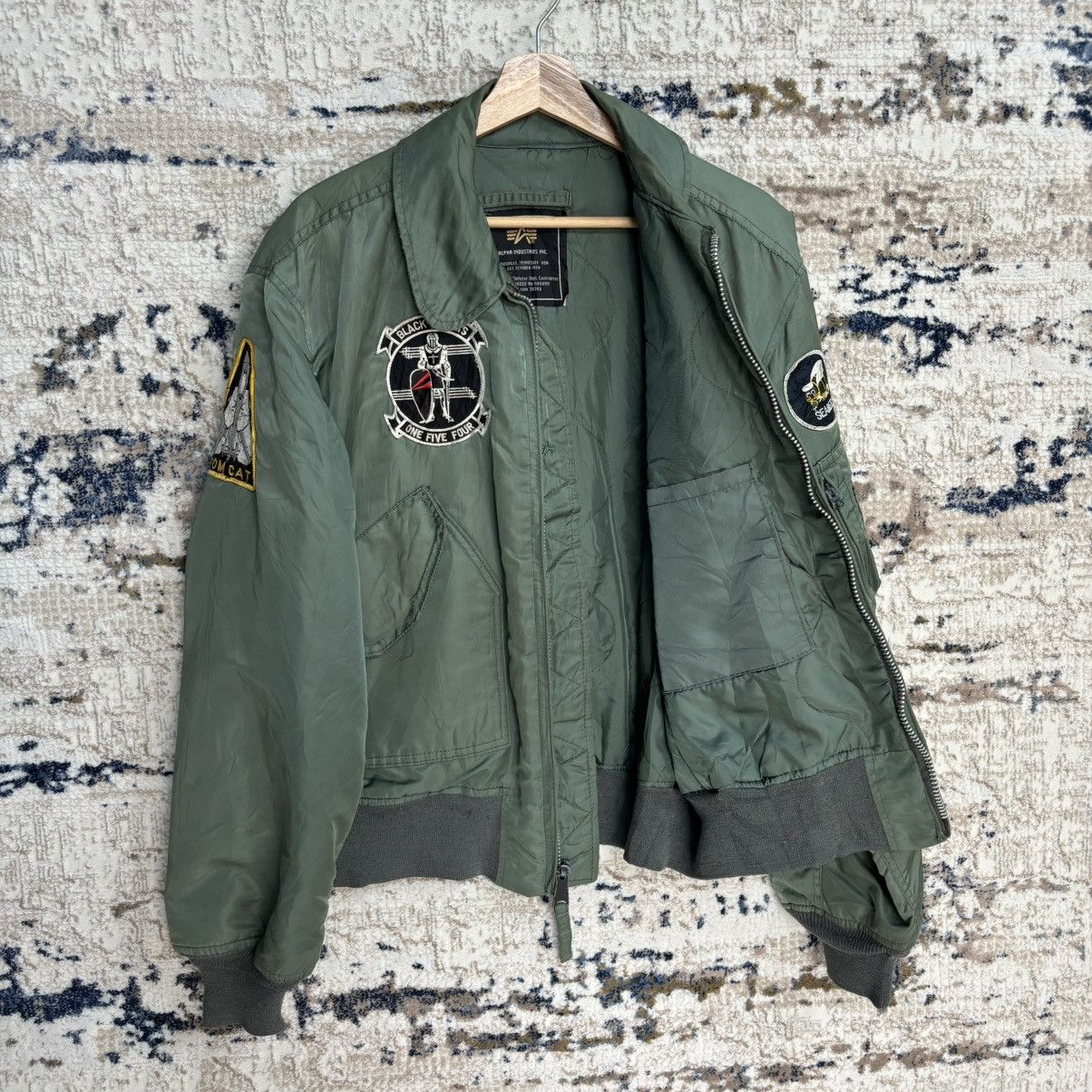 Alpha Industries × Vintage VINTAGE ALPHA INDUSTRIES BOMBER JACKET MADE IN USA Size US L / EU 52-54 / 3 - 13 Thumbnail