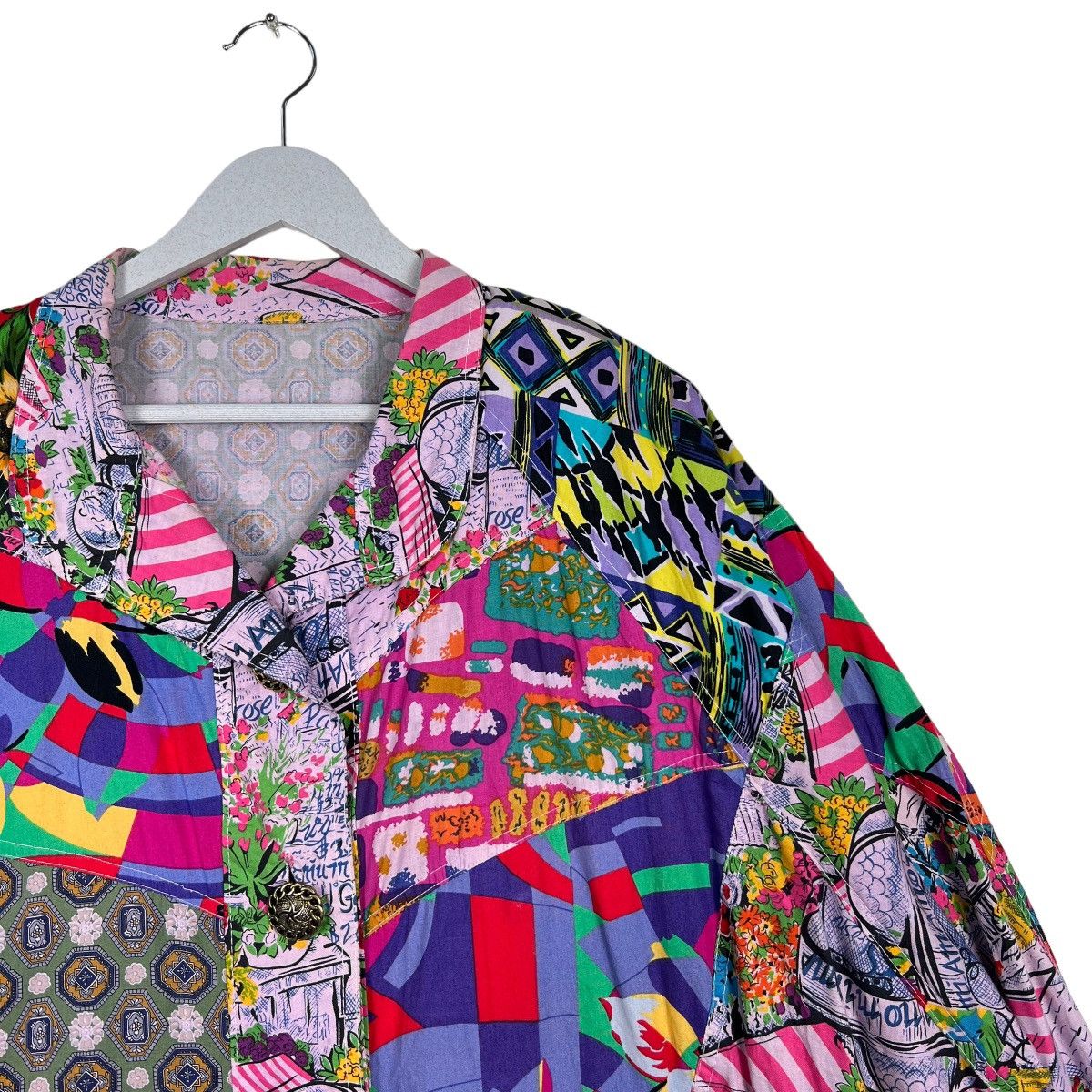Japanese Brand 🔥 VINTAGE JAPANESE HARAJUKU STYLE PATCWORK JACKET Size US M / EU 48-50 / 2 - 6 Thumbnail