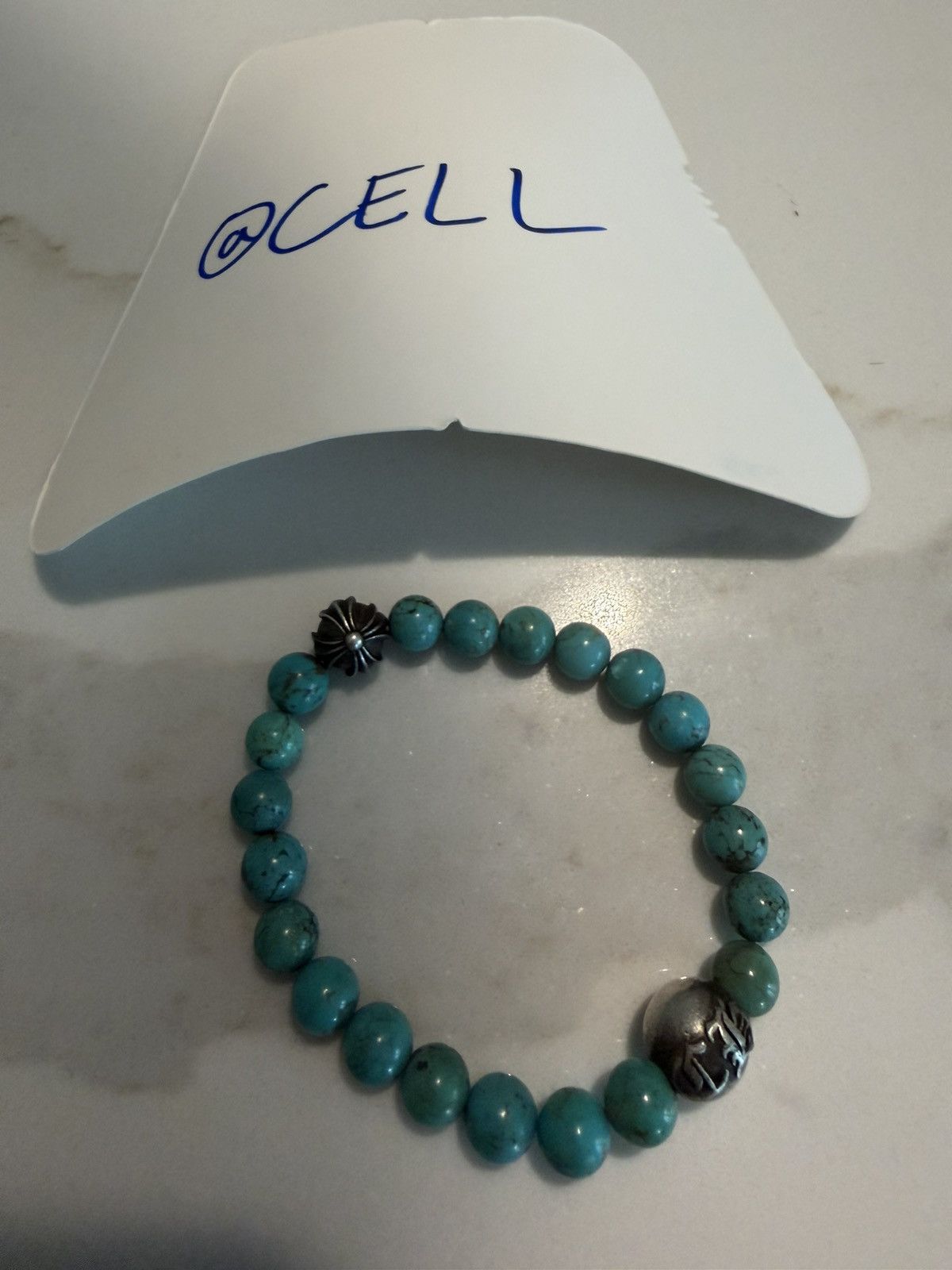 Chrome Hearts Turquoise bead bracelet Size ONE SIZE - 1 Thumbnail