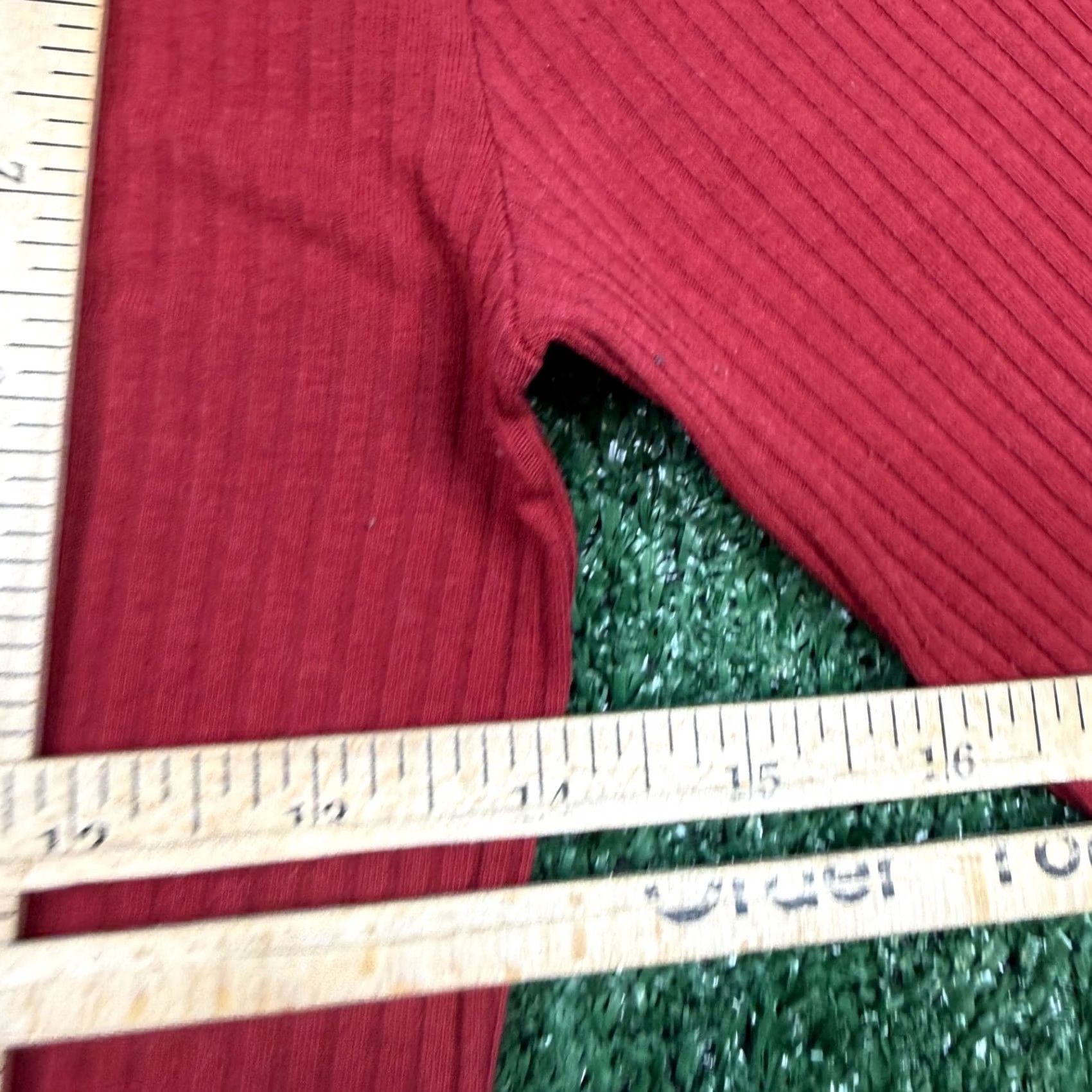 Abercrombie & Fitch VINTAGE Abercrombie & Fitch Women's Shirt S Red Long Sleeve Henley Size S / US 4 / IT 40 - 7 Thumbnail