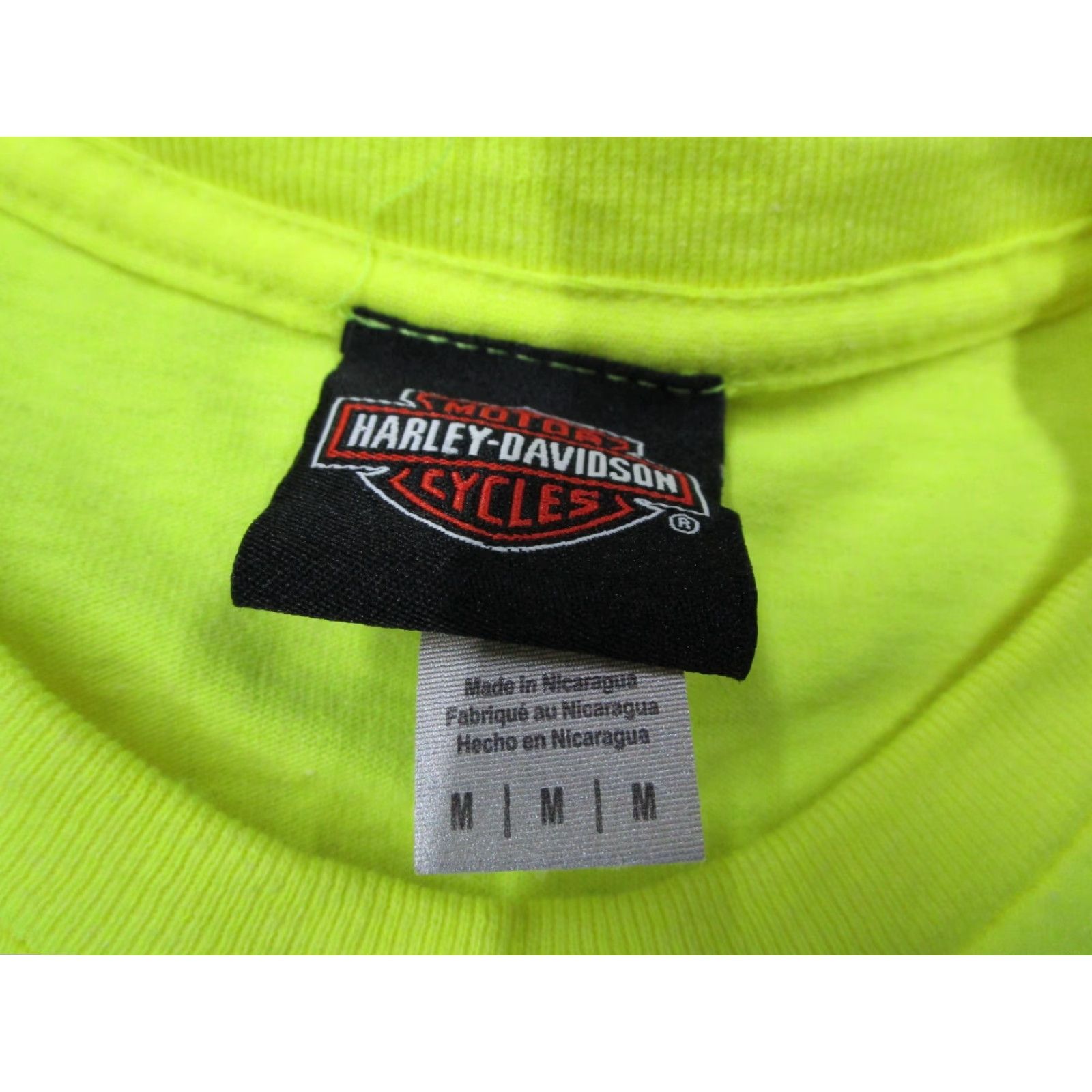 Harley Davidson Harley-Davidson Shirt Mens Medium Yellow St. Augustine Florida Double Side 2023 Colorful Graphic Tee Adults Mens Size US M / EU 48-50 / 2 - 3 Thumbnail