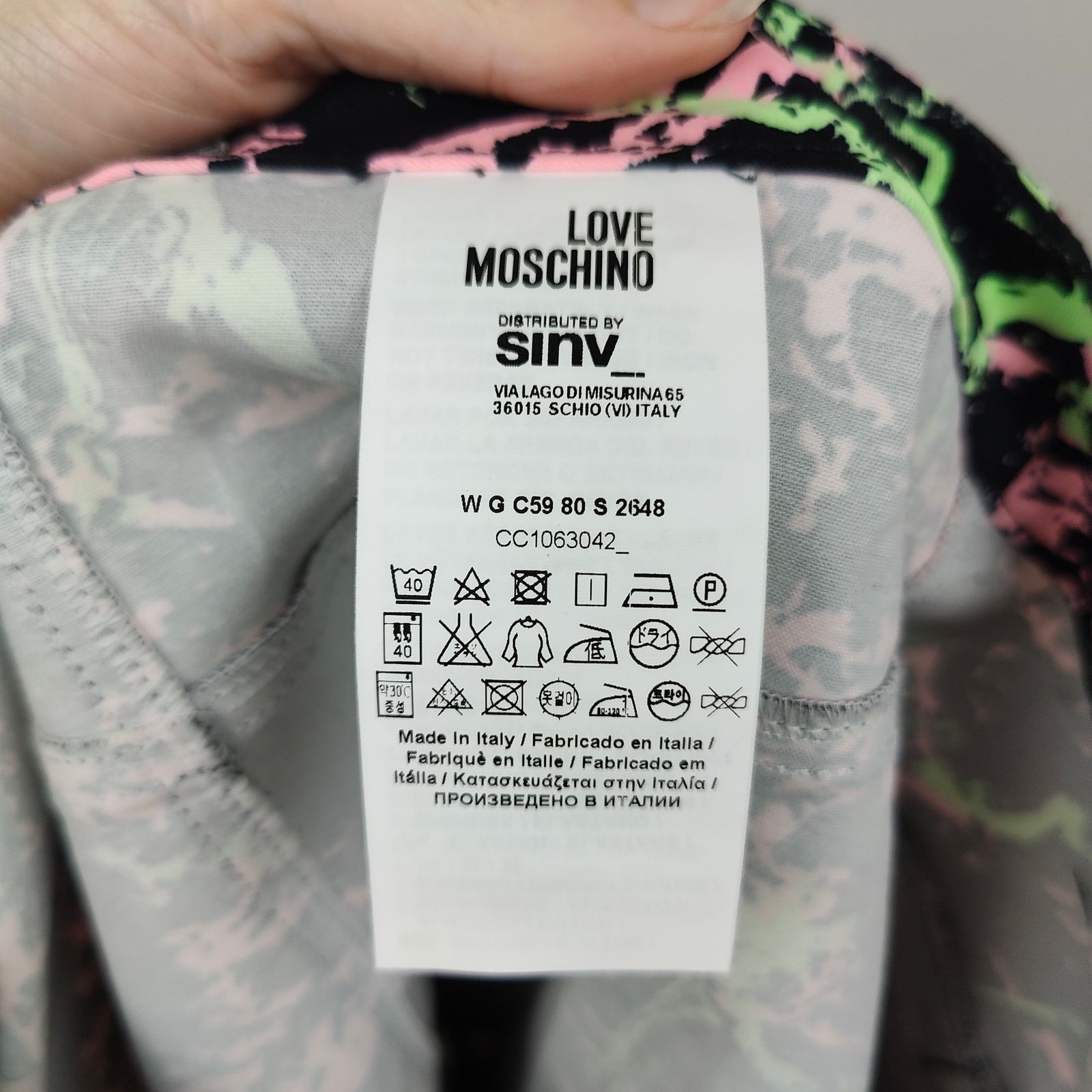 Moschino Love Moschino Printed Mini Skirt Womens 4 US Black Size 27" / US 4 / IT 40 - 8 Thumbnail