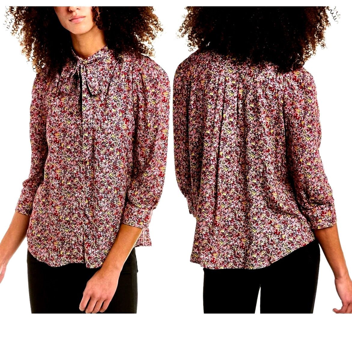 Zadig & Voltaire Zadig & Voltaire Touch Ao Liberty Top Neck Ties Rose XS Size XS / US 0-2 / IT 36-38 - 2 Thumbnail