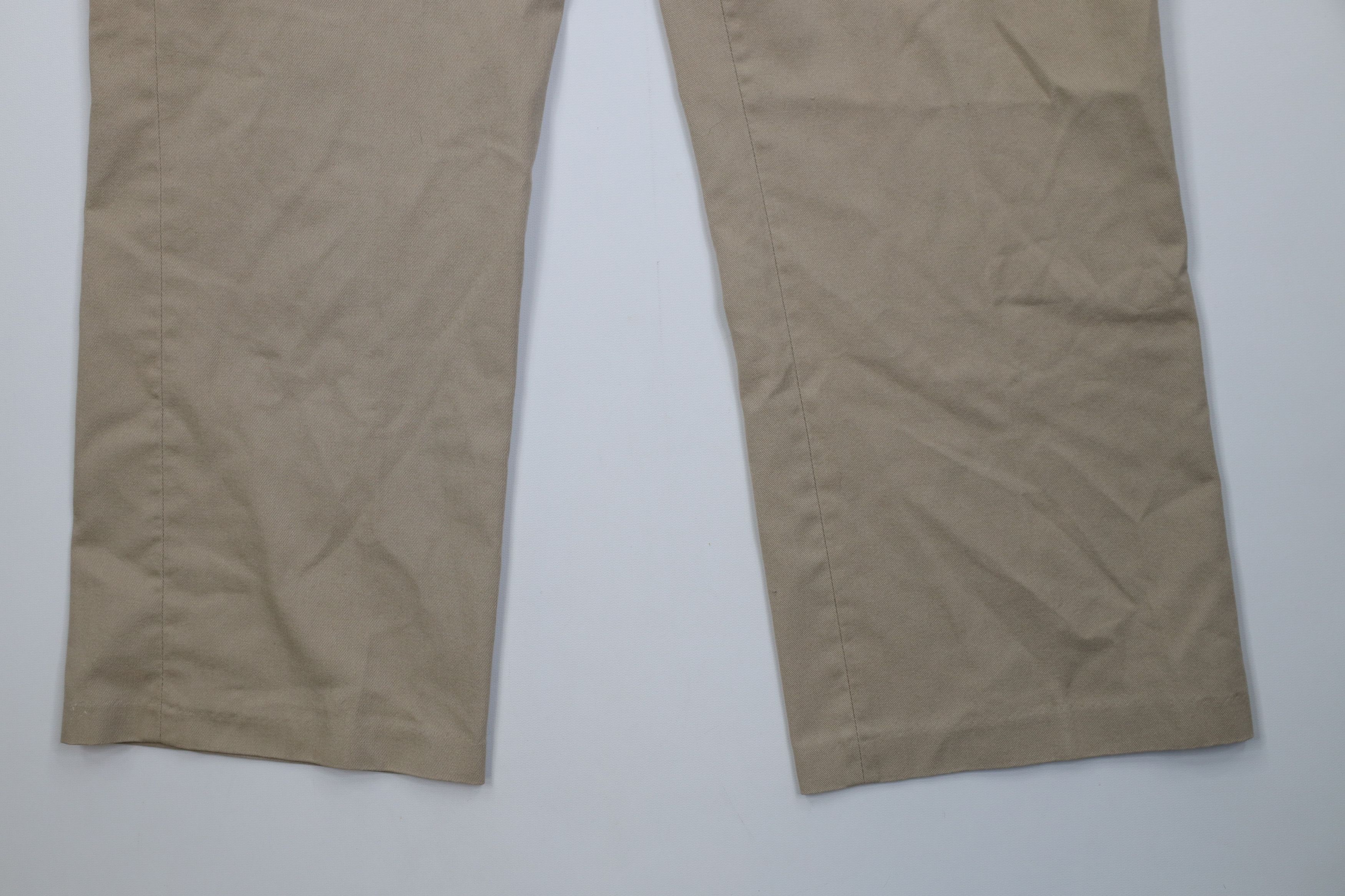 Vintage Vintage 70s Streetwear Wide Leg Chino Pants Trousers Beige Size US 36 / EU 52 - 4 Thumbnail