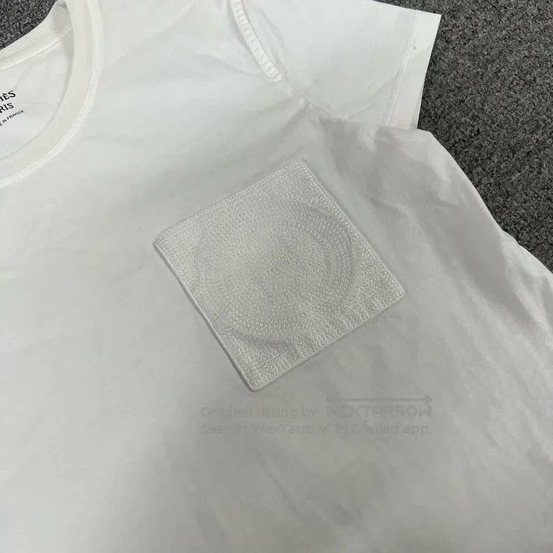 Hermes Hermes Embroidered Pocket Short-Sleeve T-Shirt Size XS / US 0-2 / IT 36-38 - 4 Thumbnail