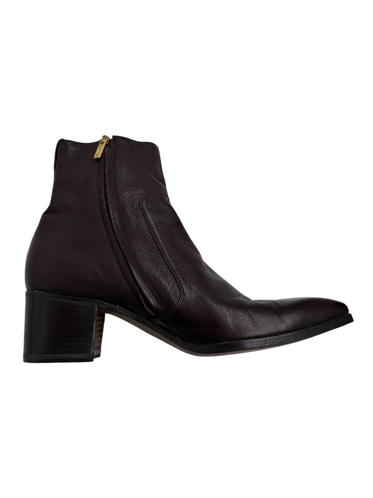 YSL Side Zip Johnny Boots
