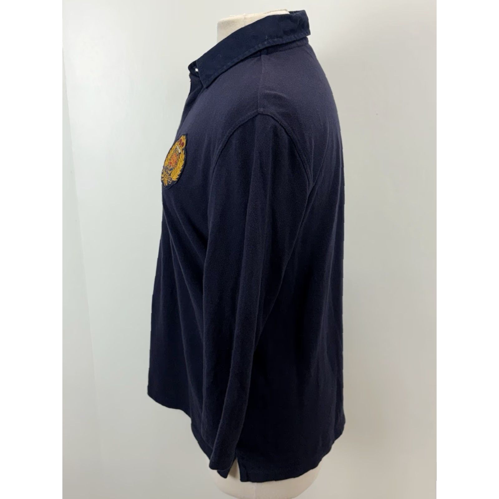 Ralph Lauren Lauren Ralph Lauren Knit Polo Shirt Women’s L Navy Crest 3/4 Sleeve Preppy Polo Shirt Women’s L Navy Crest 3/4 Sleeve Preppy Size L / US 10 / IT 46 - 2 Thumbnail