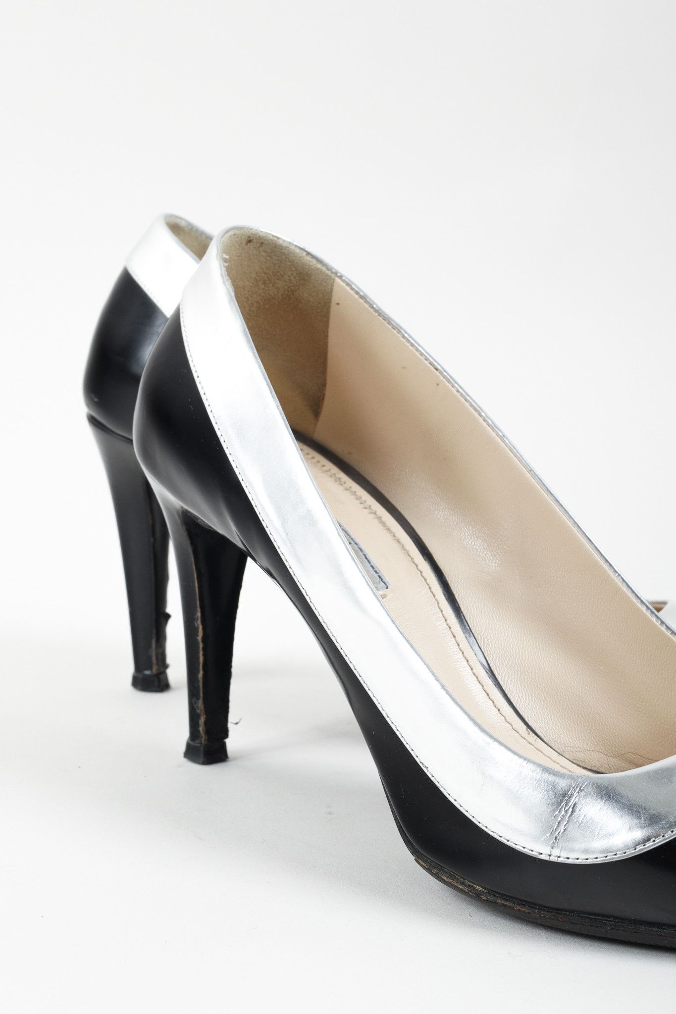 Prada Prada Metallic Rim Point Toe Stiletto Heels Size US 11 / IT 41 - 7 Thumbnail