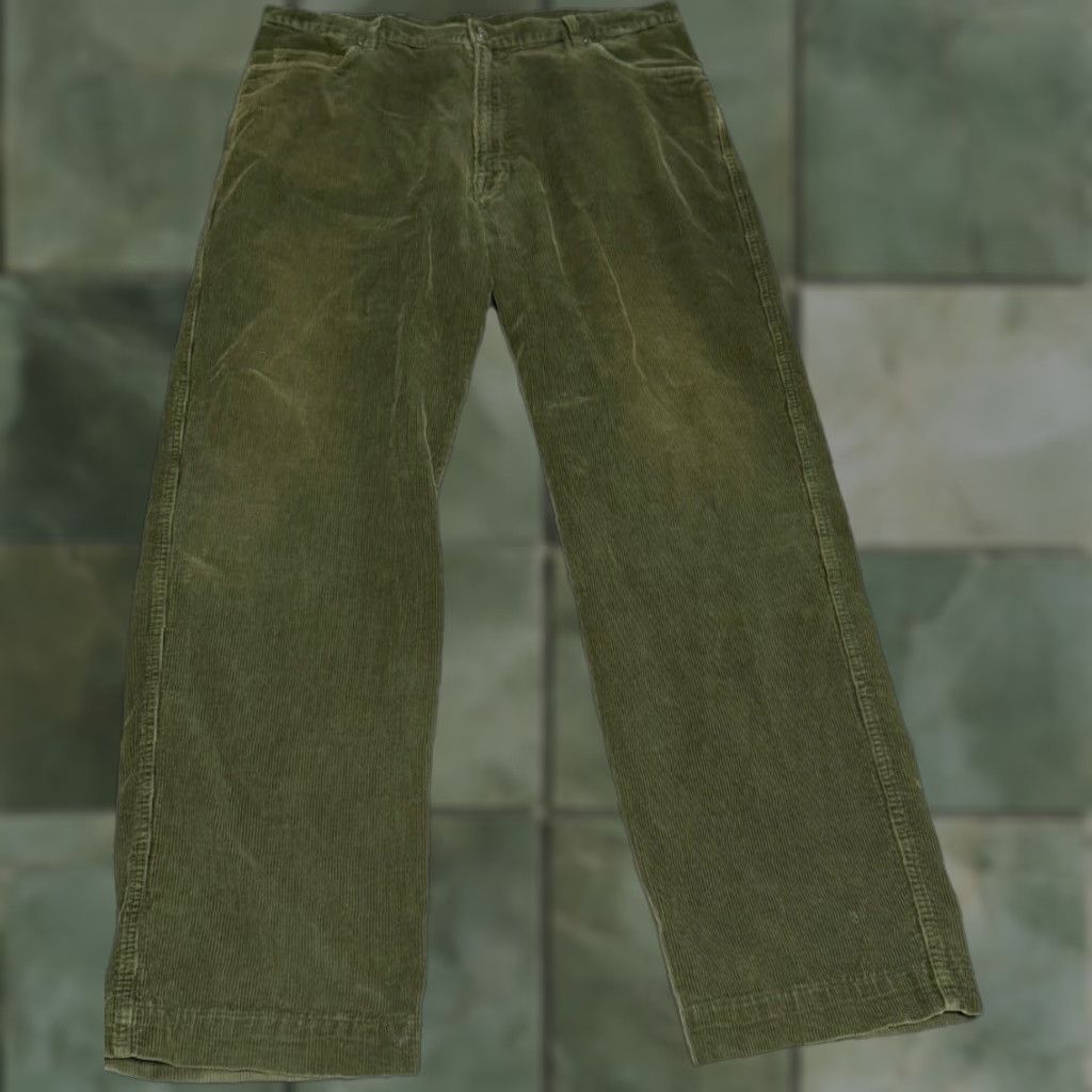 Patagonia Patagonia Pants Men Corduroy 38x32 Green Chino Straight Casual 90s Preppy Logo Zipper Button Pockets Modern Mens Size US 38 / EU 54 - 1 Thumbnail
