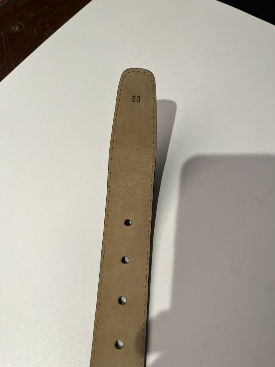 erreghé genuine crocodile leather black belt Italian DS 70’s