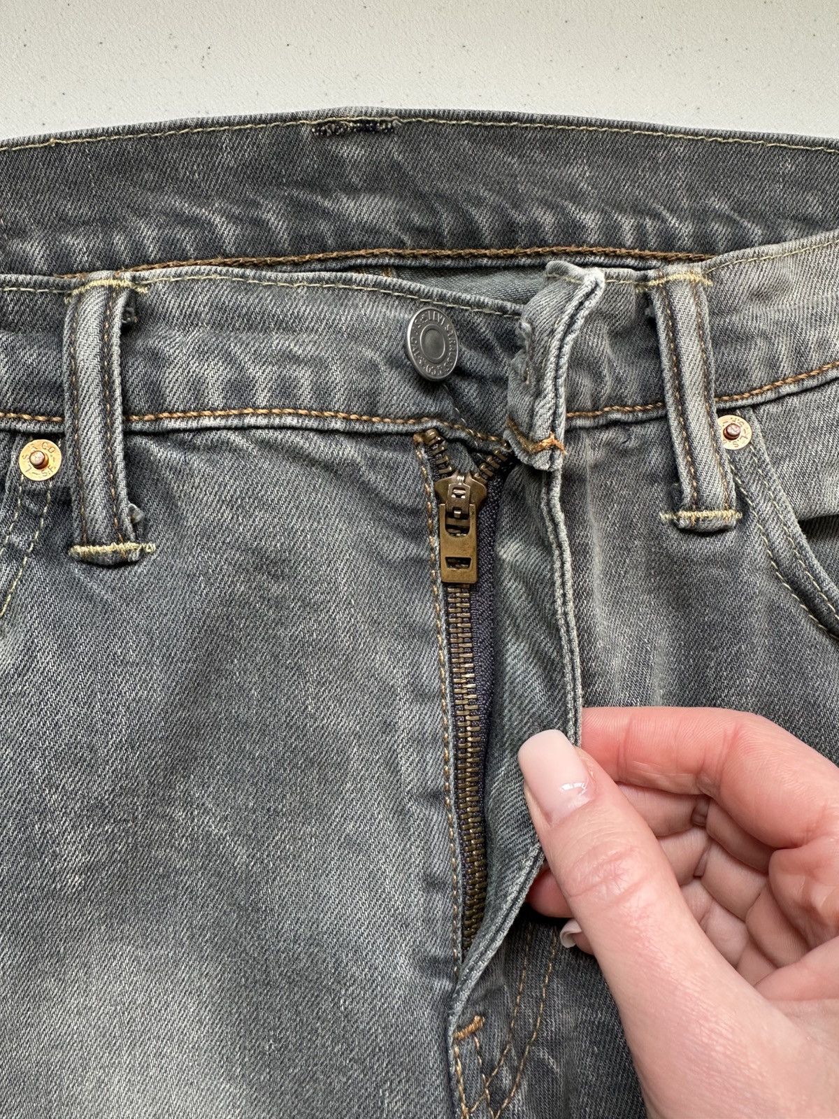 Levi's Levis 511 Garment Dyed Distressed Denim Jeans Size US 32 / EU 48 - 9 Thumbnail